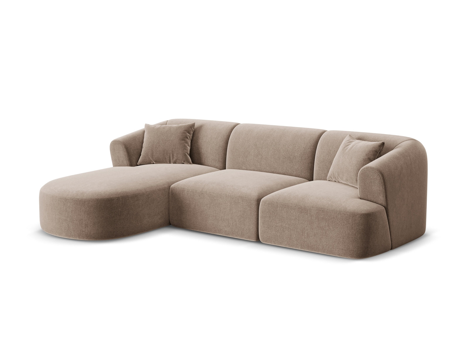 4-Sitzer Modular Ecksofa links Campi in Dark Beige-Vogue präsentiert im Onlineshop von KAQTU Design AG. Ecksofa links ist von Cosmopolitan Design