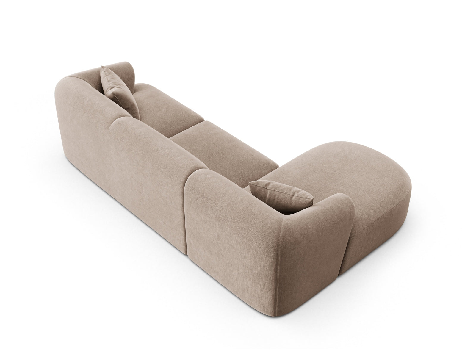 4-Sitzer Modular Ecksofa links Campi in Dark Beige-Vogue präsentiert im Onlineshop von KAQTU Design AG. Ecksofa links ist von Cosmopolitan Design