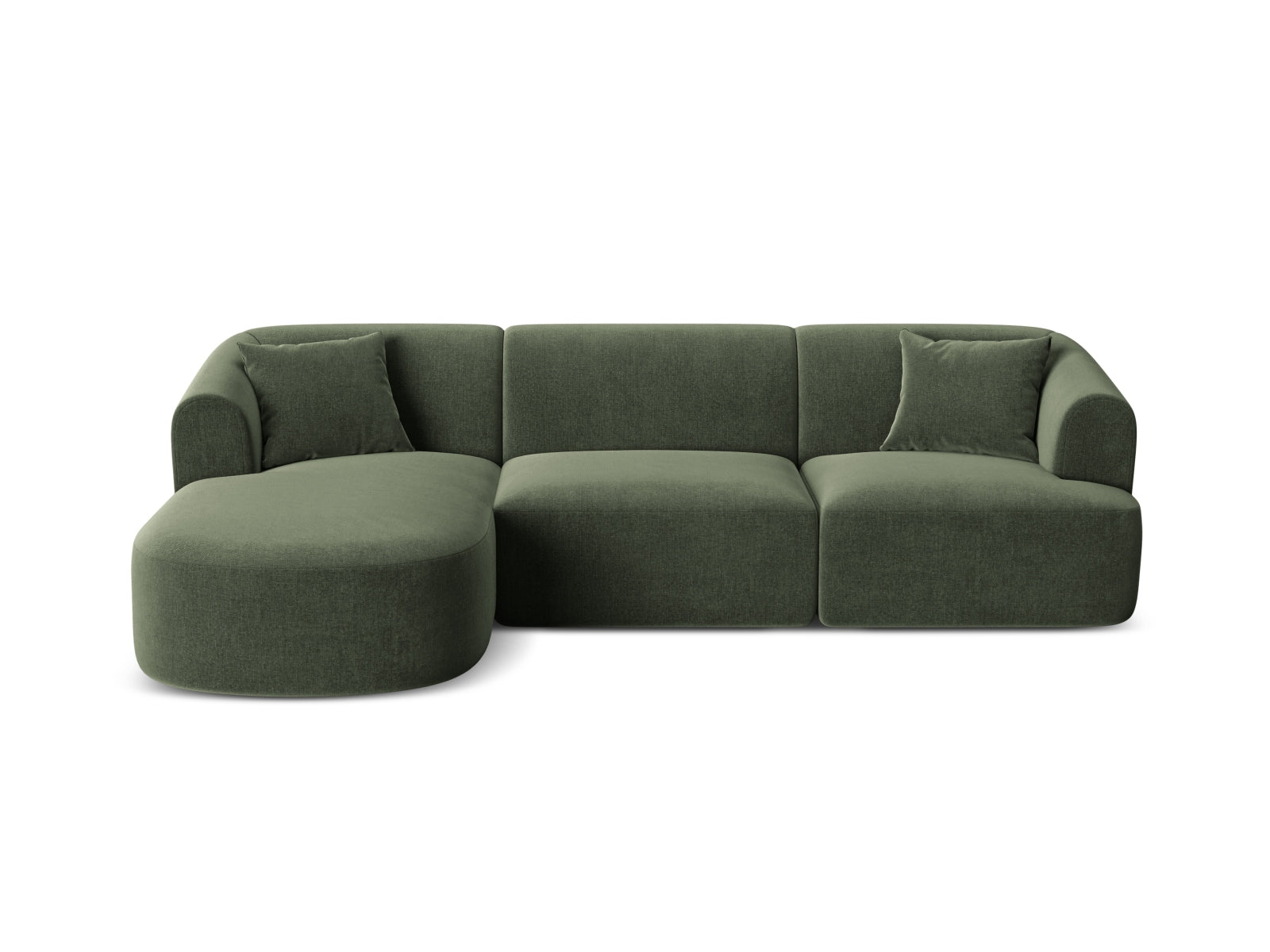 4-Sitzer Modular Ecksofa links Campi in Green-Vogue präsentiert im Onlineshop von KAQTU Design AG. Ecksofa links ist von Cosmopolitan Design