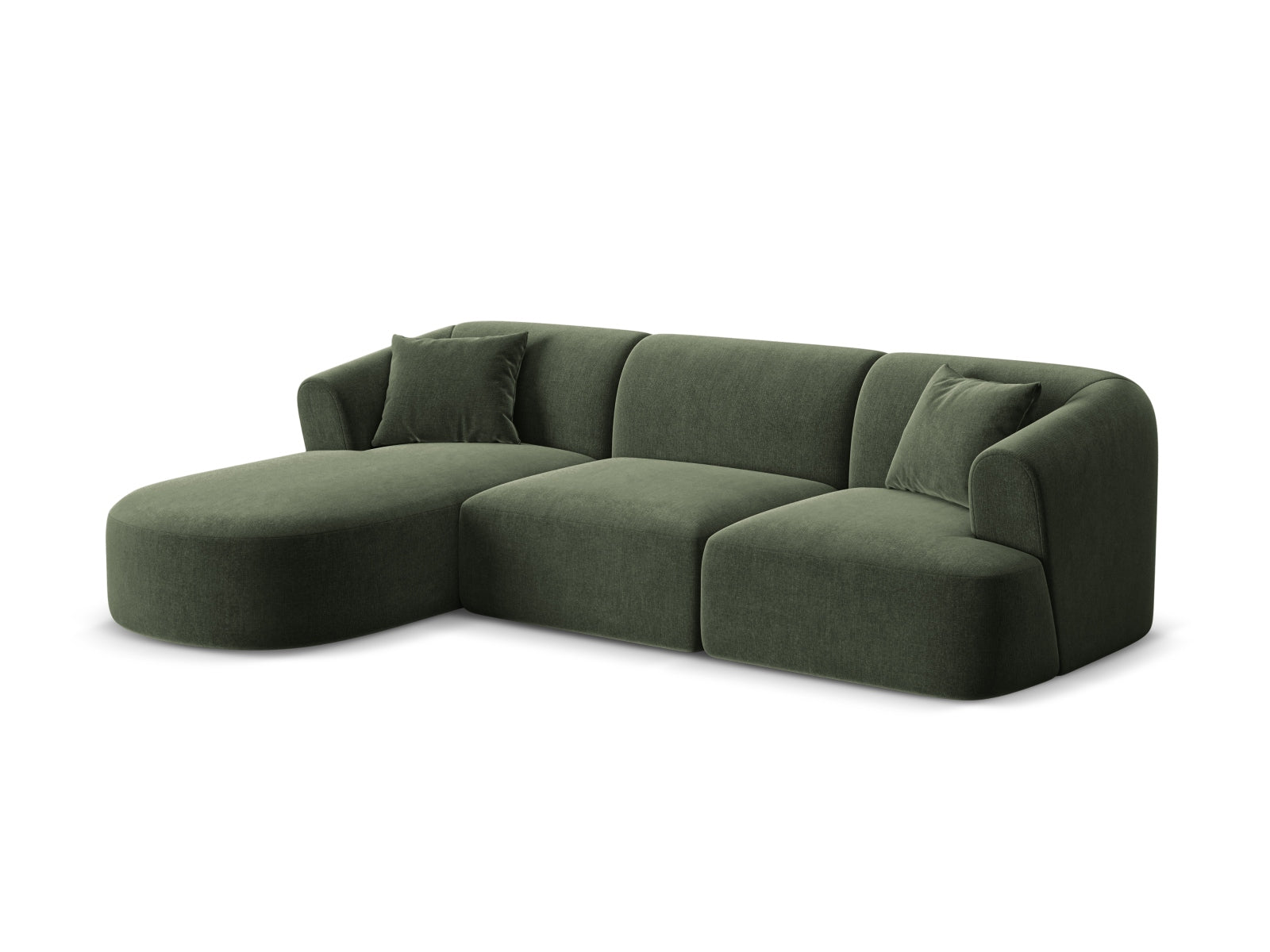 4-Sitzer Modular Ecksofa links Campi in Green-Vogue präsentiert im Onlineshop von KAQTU Design AG. Ecksofa links ist von Cosmopolitan Design