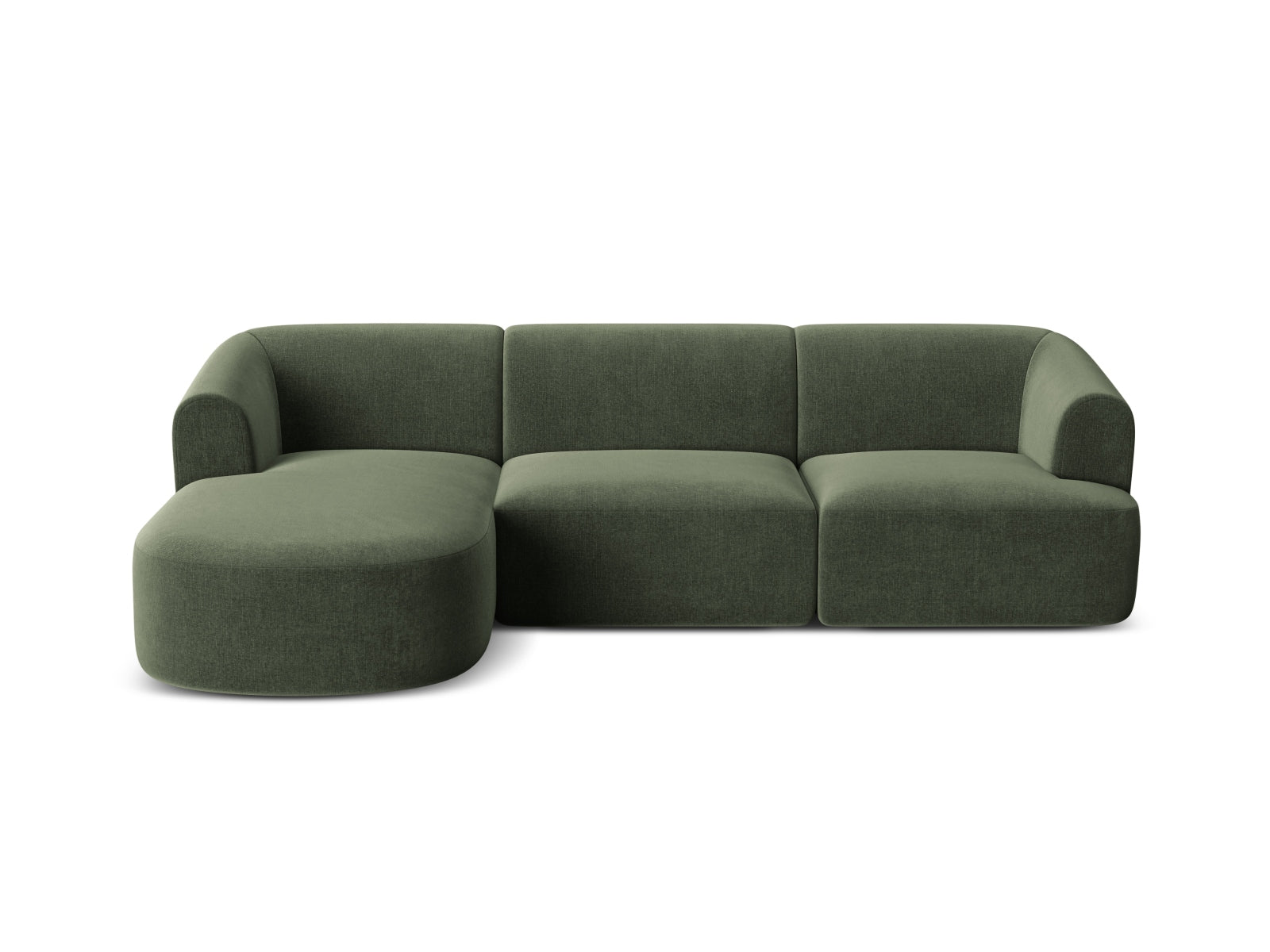 4-Sitzer Modular Ecksofa links Campi in Green-Vogue präsentiert im Onlineshop von KAQTU Design AG. Ecksofa links ist von Cosmopolitan Design