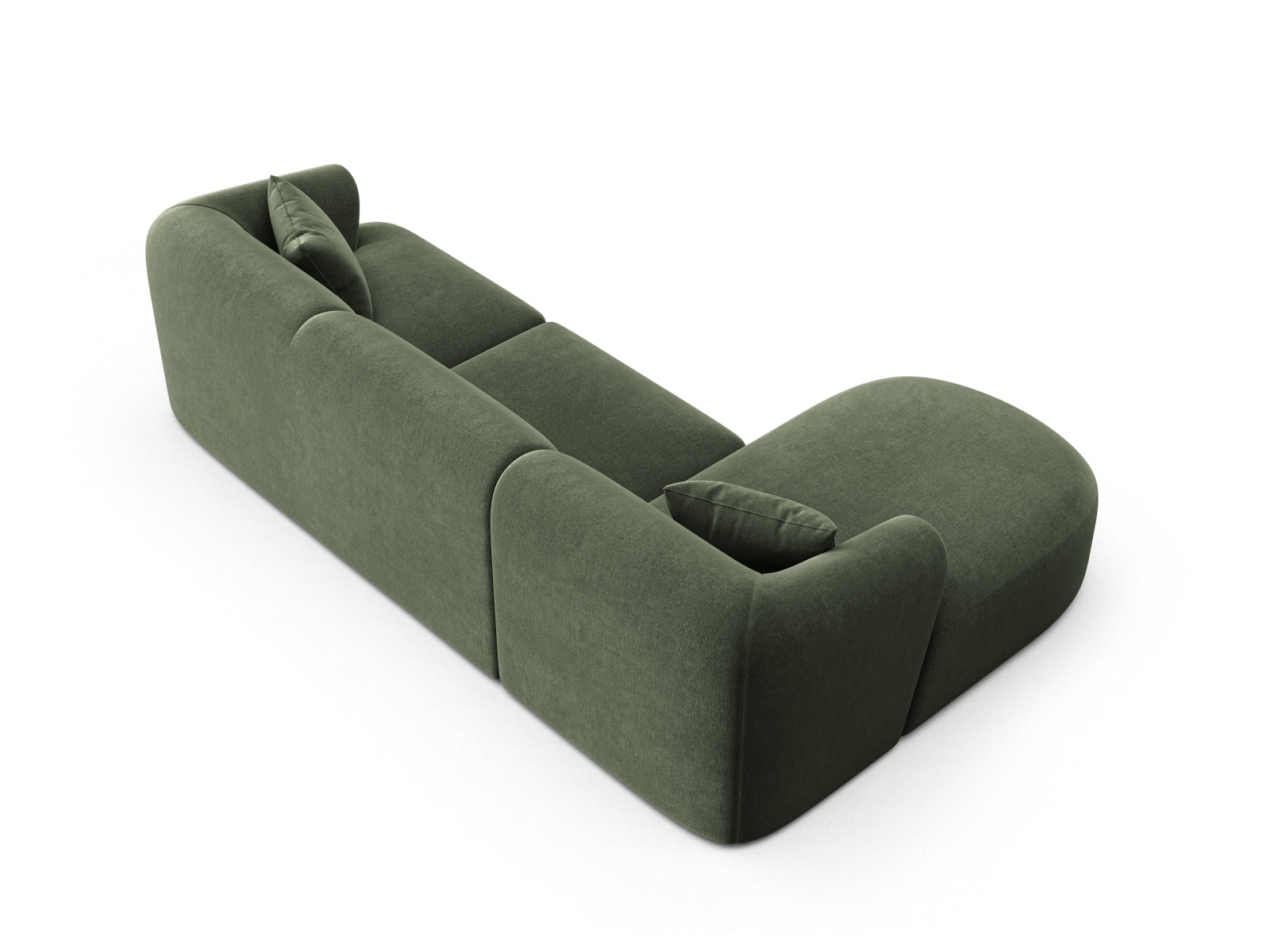 4-Sitzer Modular Ecksofa links Campi in Green-Vogue präsentiert im Onlineshop von KAQTU Design AG. Ecksofa links ist von Cosmopolitan Design