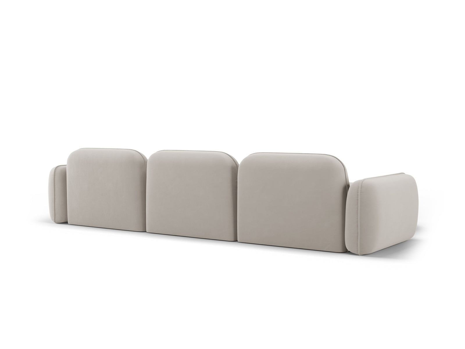 Entdecken Sie das Sydney Velour Modular Ecksofa links von Cosmopolitan Design – ein elegantes 4-Sitzer Sofa, das modernen Stil und höchsten Komfort vereint.