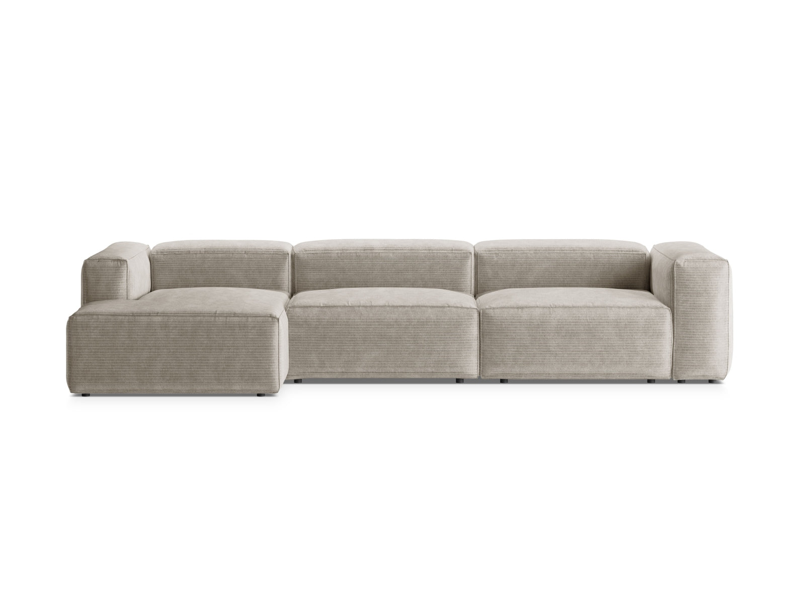 Bergamo Modulares Ecksofa links 4 Sitzer in Ivory-Perla präsentiert im Onlineshop von KAQTU Design AG. Ecksofa links ist von Cosmopolitan Design