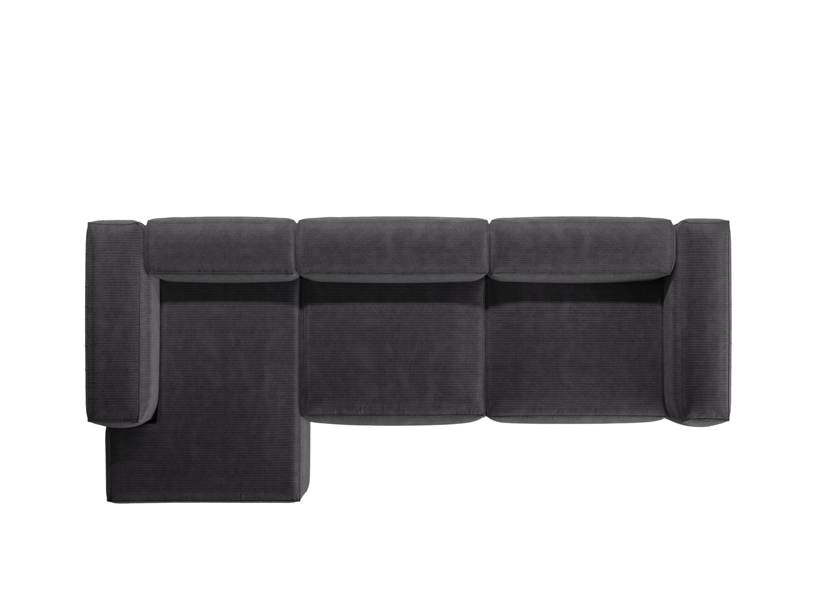 Bergamo Modulares Ecksofa links 4 Sitzer in Grey-Perla präsentiert im Onlineshop von KAQTU Design AG. Ecksofa links ist von Cosmopolitan Design