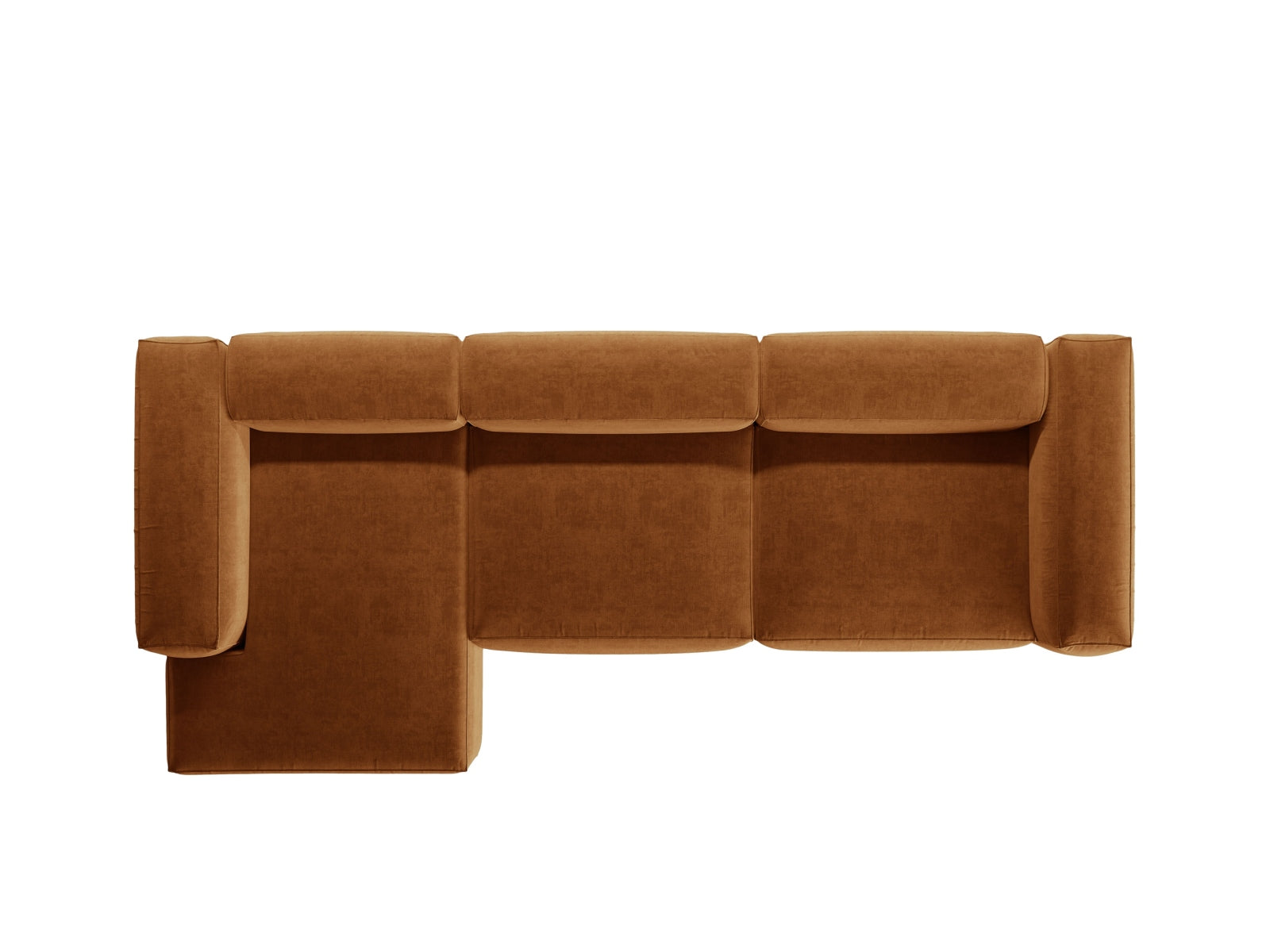 Bergamo Modulares Ecksofa links 4 Sitzer in Brick-Liberty präsentiert im Onlineshop von KAQTU Design AG. Ecksofa links ist von Cosmopolitan Design