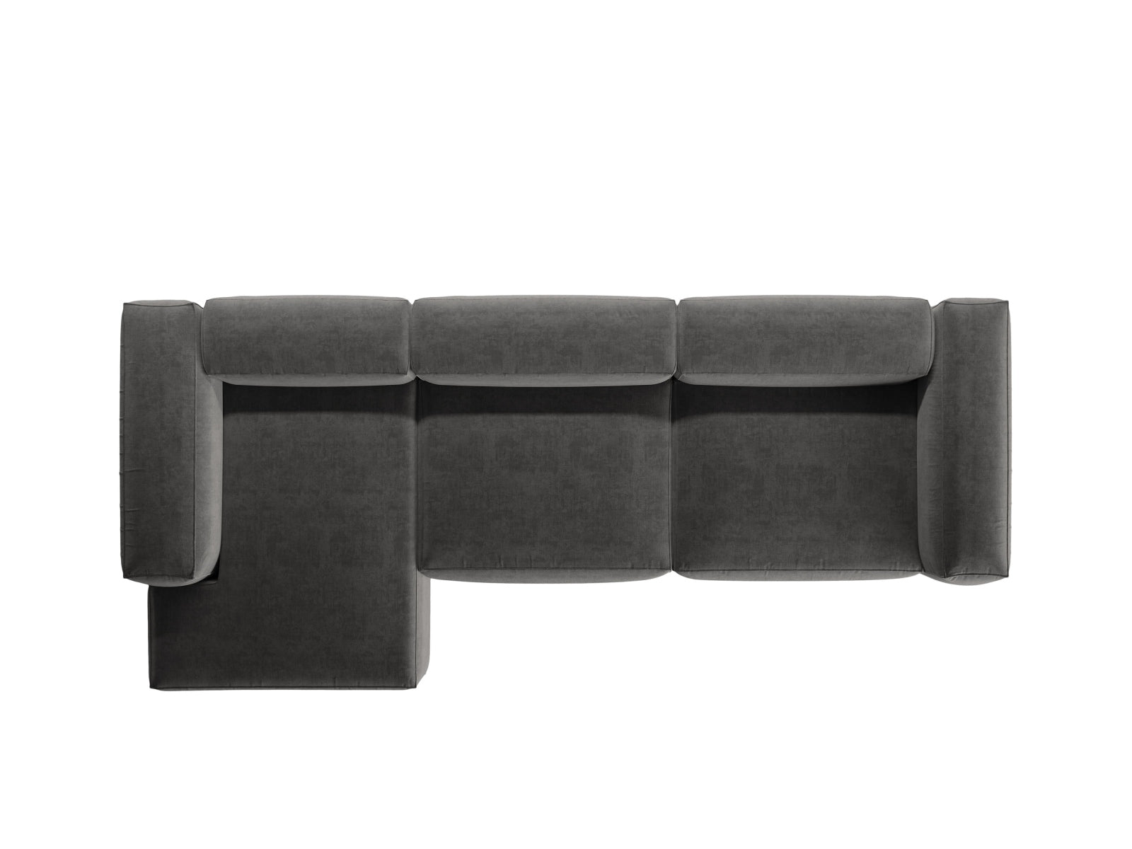 Bergamo Modulares Ecksofa links 4 Sitzer in Graphite-Liberty präsentiert im Onlineshop von KAQTU Design AG. Ecksofa links ist von Cosmopolitan Design