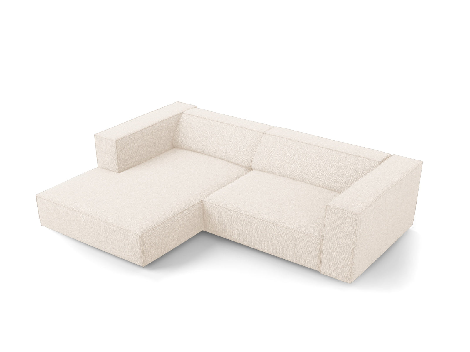Erleben Sie das stilvolle Arendal Ecksofa links 3-Sitzer von Cosmopolitan Design – ideal für Ihr modernes Zuhause, vereint Eleganz und Gemütlichkeit.