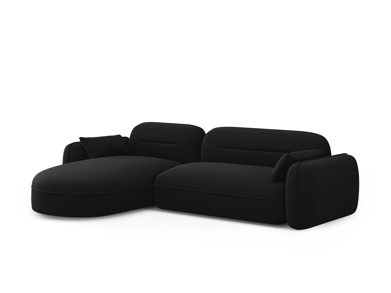 Erleben Sie das Sydney Velour Modular Ecksofa links von Cosmopolitan Design – ein stilvolles 4-Sitzer Sofa, das modernen Komfort und Eleganz perfekt kombiniert.
