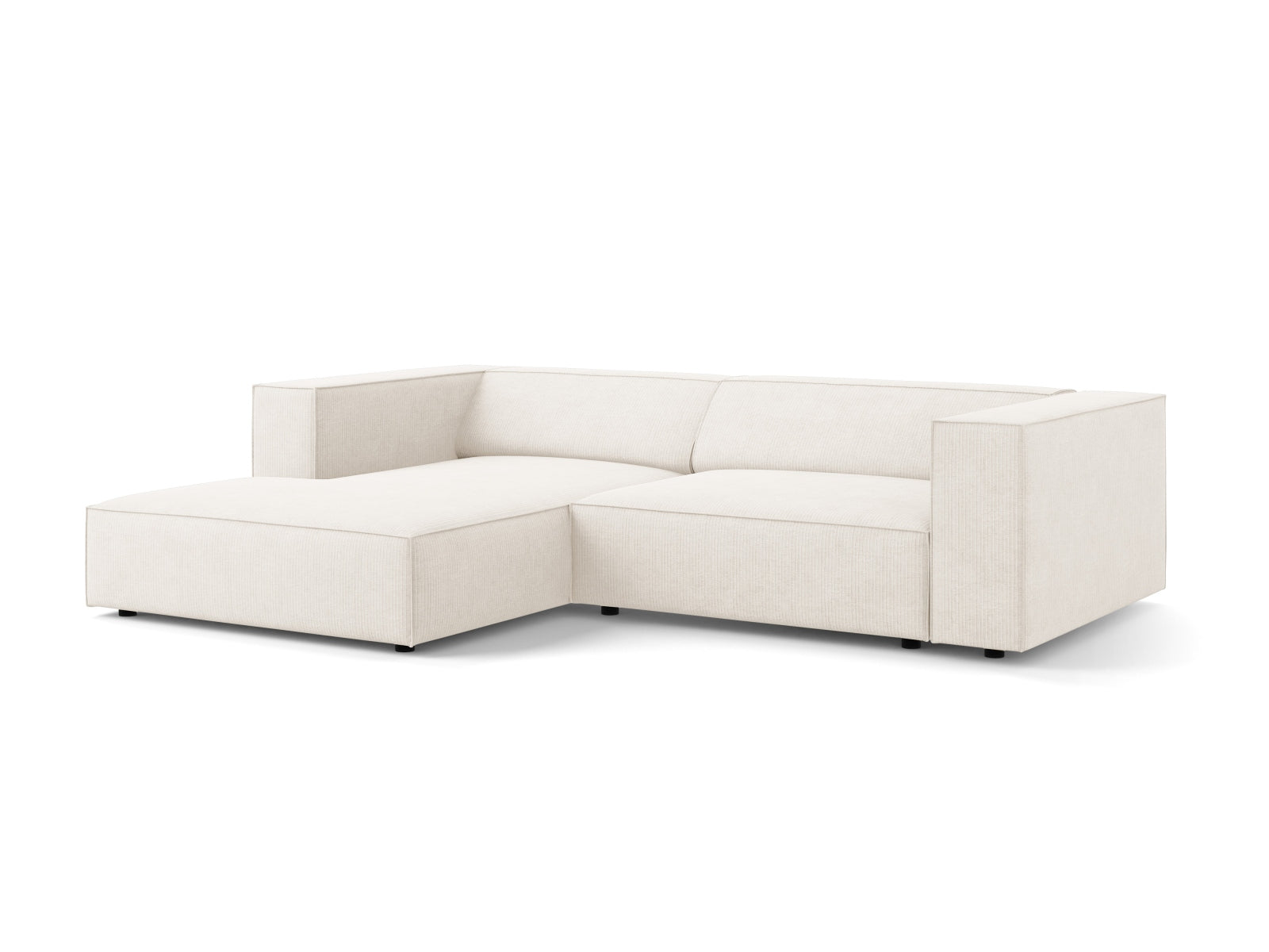 Entdecken Sie das elegante Arendal Ecksofa links 3-Sitzer von Cosmopolitan Design – perfekt für Ihr modernes Zuhause und optimalen Komfort.