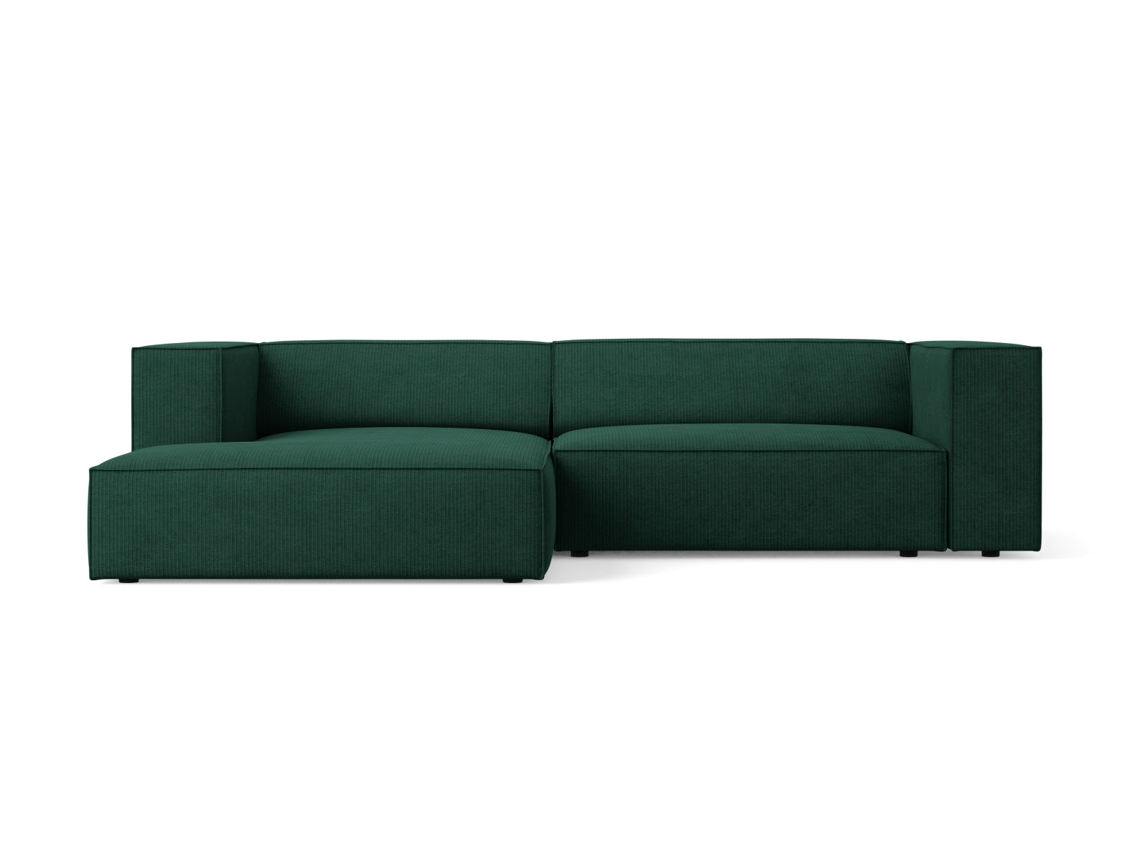 Arendal Ecksofa links 3 Sitzer in Bottle Green präsentiert im Onlineshop von KAQTU Design AG. Ecksofa links ist von Cosmopolitan Design