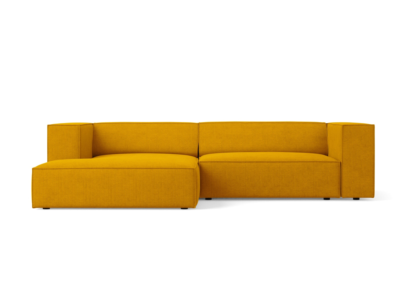 Arendal Ecksofa links 3 Sitzer in Mustard präsentiert im Onlineshop von KAQTU Design AG. Ecksofa links ist von Cosmopolitan Design