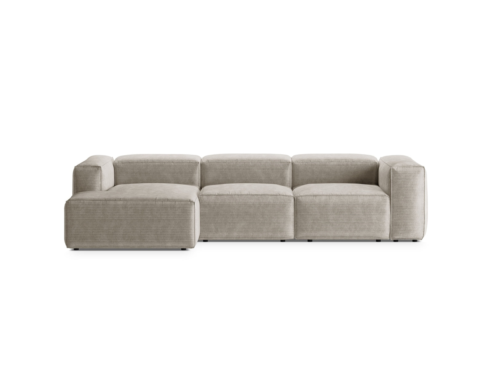 Bergamo Modulares Ecksofa links 3 Sitzer in Ivory-Perla präsentiert im Onlineshop von KAQTU Design AG. Ecksofa links ist von Cosmopolitan Design