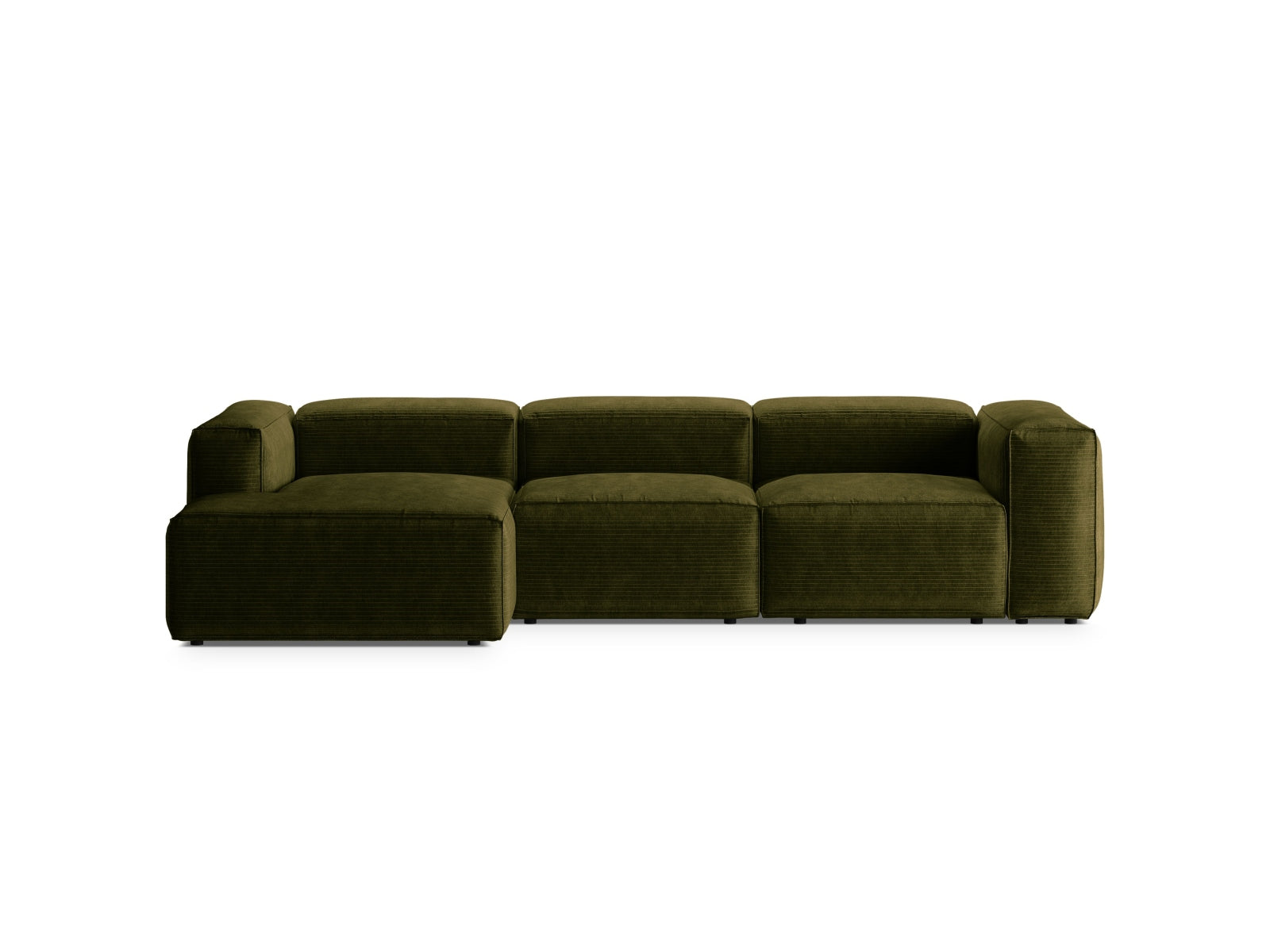Bergamo Modulares Ecksofa links 3 Sitzer in Green-Perla präsentiert im Onlineshop von KAQTU Design AG. Ecksofa links ist von Cosmopolitan Design