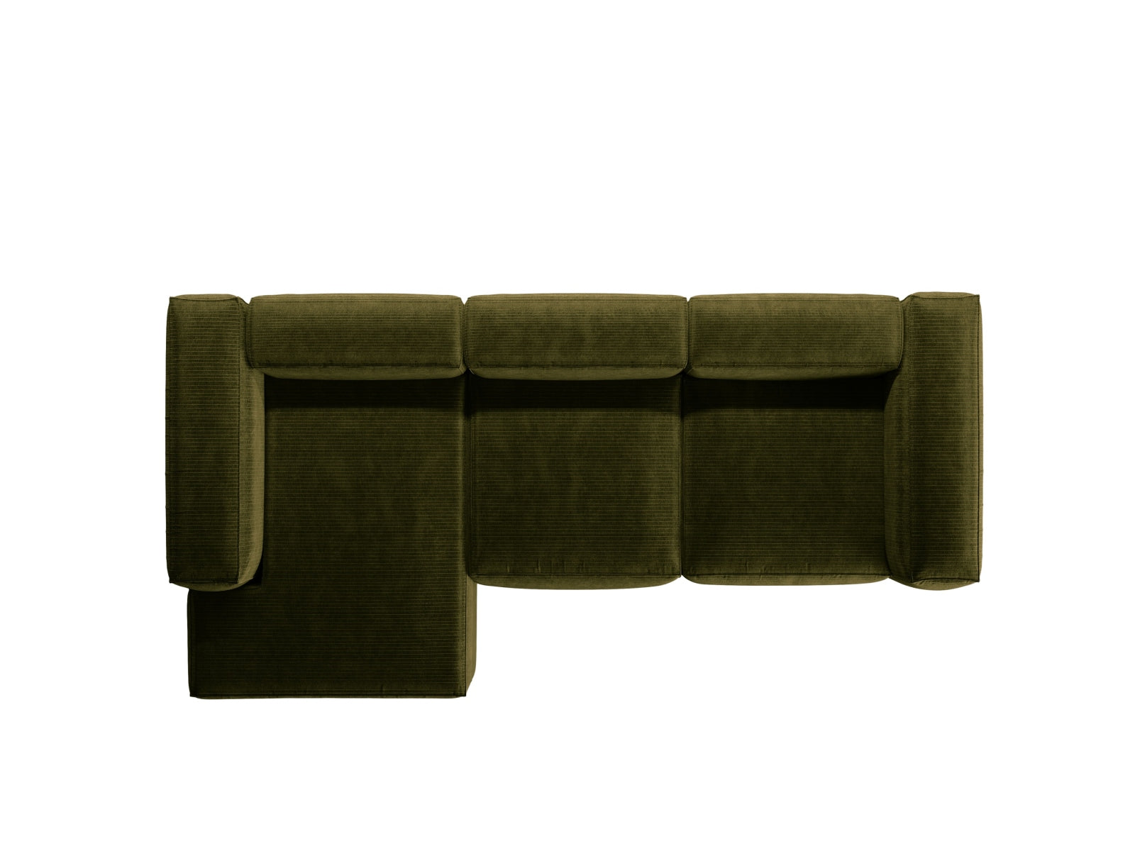 Bergamo Modulares Ecksofa links 3 Sitzer in Green-Perla präsentiert im Onlineshop von KAQTU Design AG. Ecksofa links ist von Cosmopolitan Design