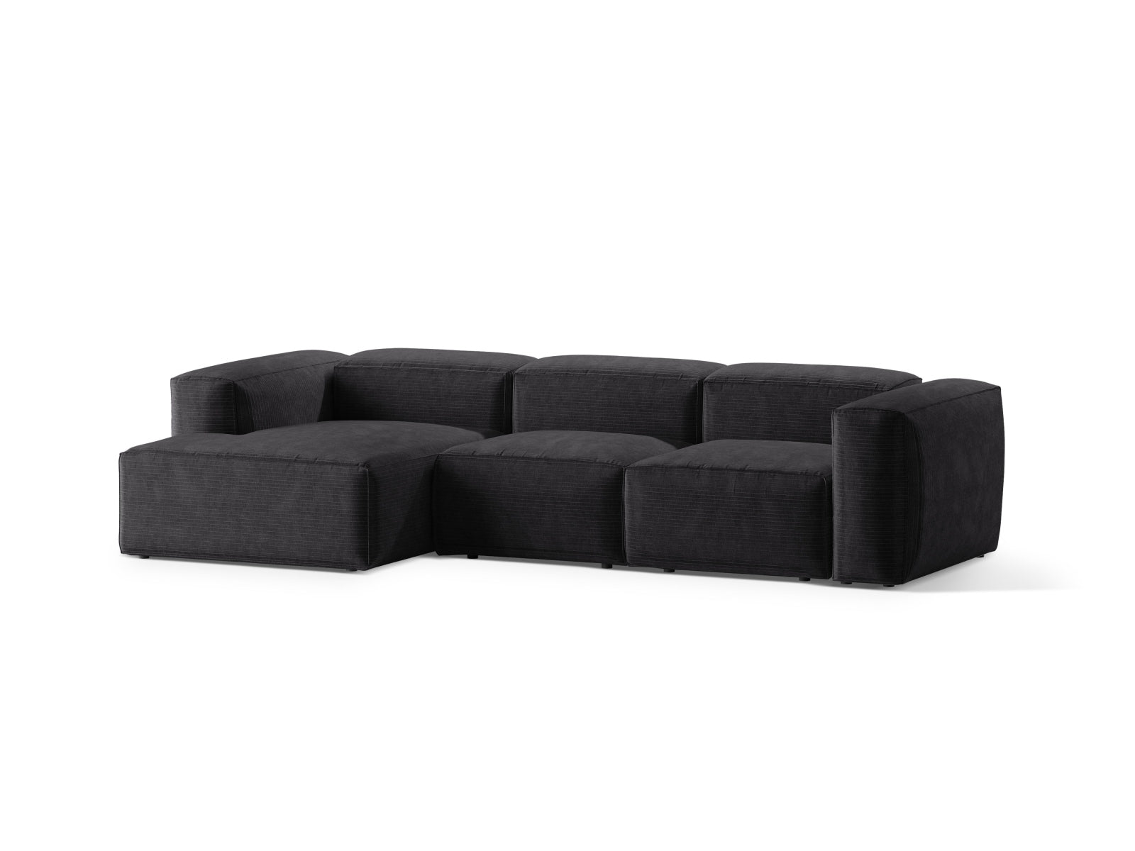 Bergamo Modulares Ecksofa links 3 Sitzer in Grey-Perla präsentiert im Onlineshop von KAQTU Design AG. Ecksofa links ist von Cosmopolitan Design
