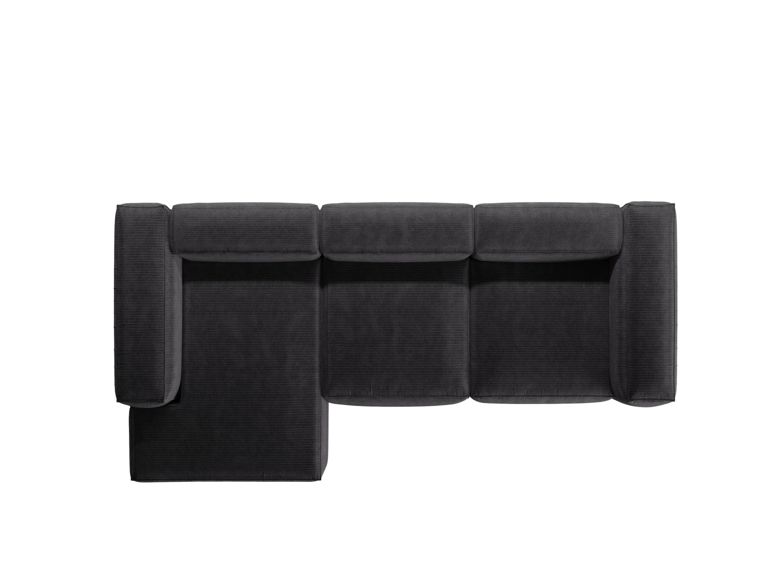 Bergamo Modulares Ecksofa links 3 Sitzer in Grey-Perla präsentiert im Onlineshop von KAQTU Design AG. Ecksofa links ist von Cosmopolitan Design