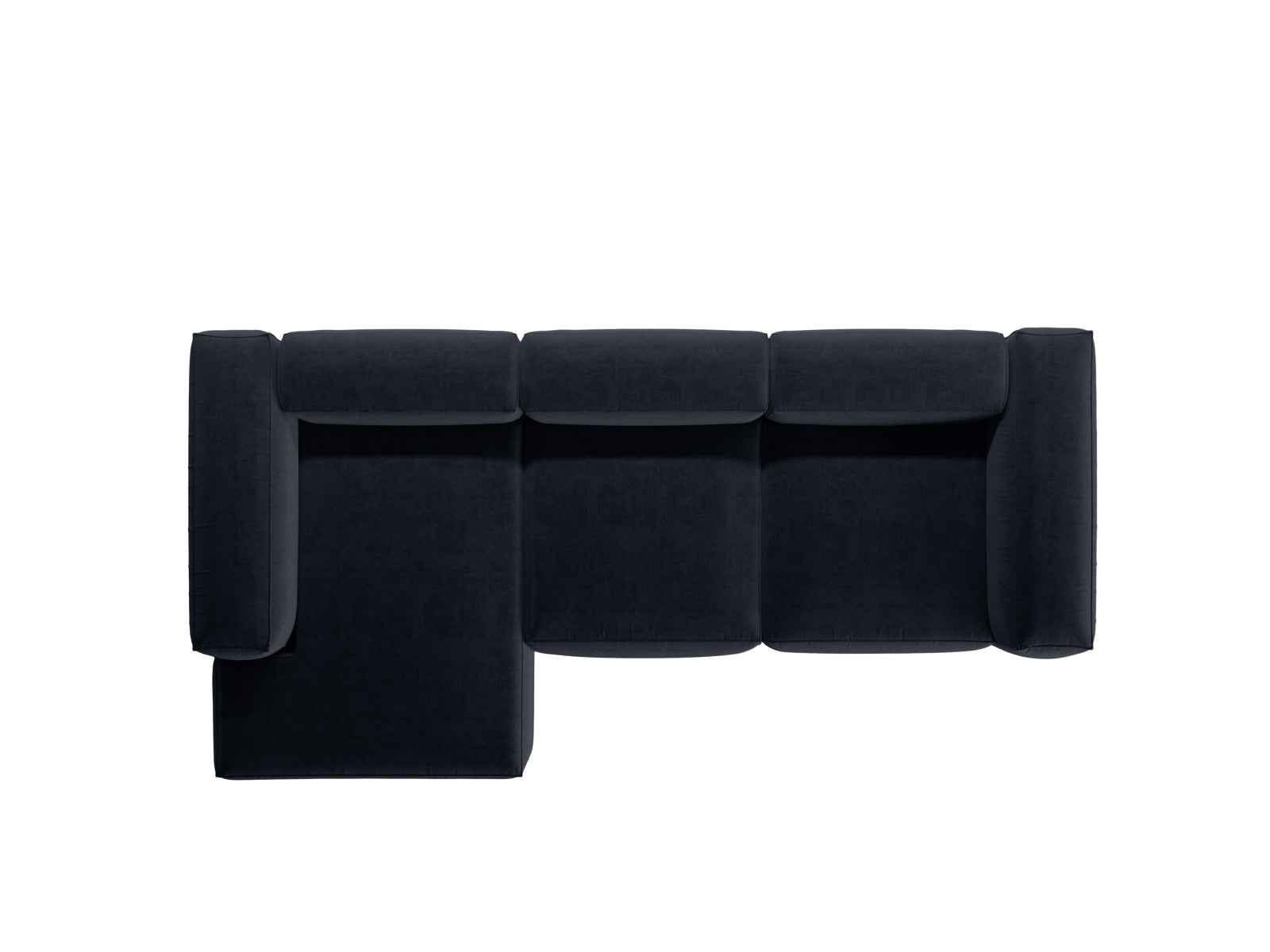 Bergamo Modulares Ecksofa links 3 Sitzer in Navy Blue-Liberty präsentiert im Onlineshop von KAQTU Design AG. Ecksofa links ist von Cosmopolitan Design