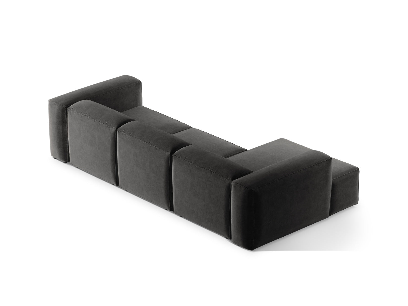 Bergamo Modulares Ecksofa links 3 Sitzer in Graphite-Liberty präsentiert im Onlineshop von KAQTU Design AG. Ecksofa links ist von Cosmopolitan Design