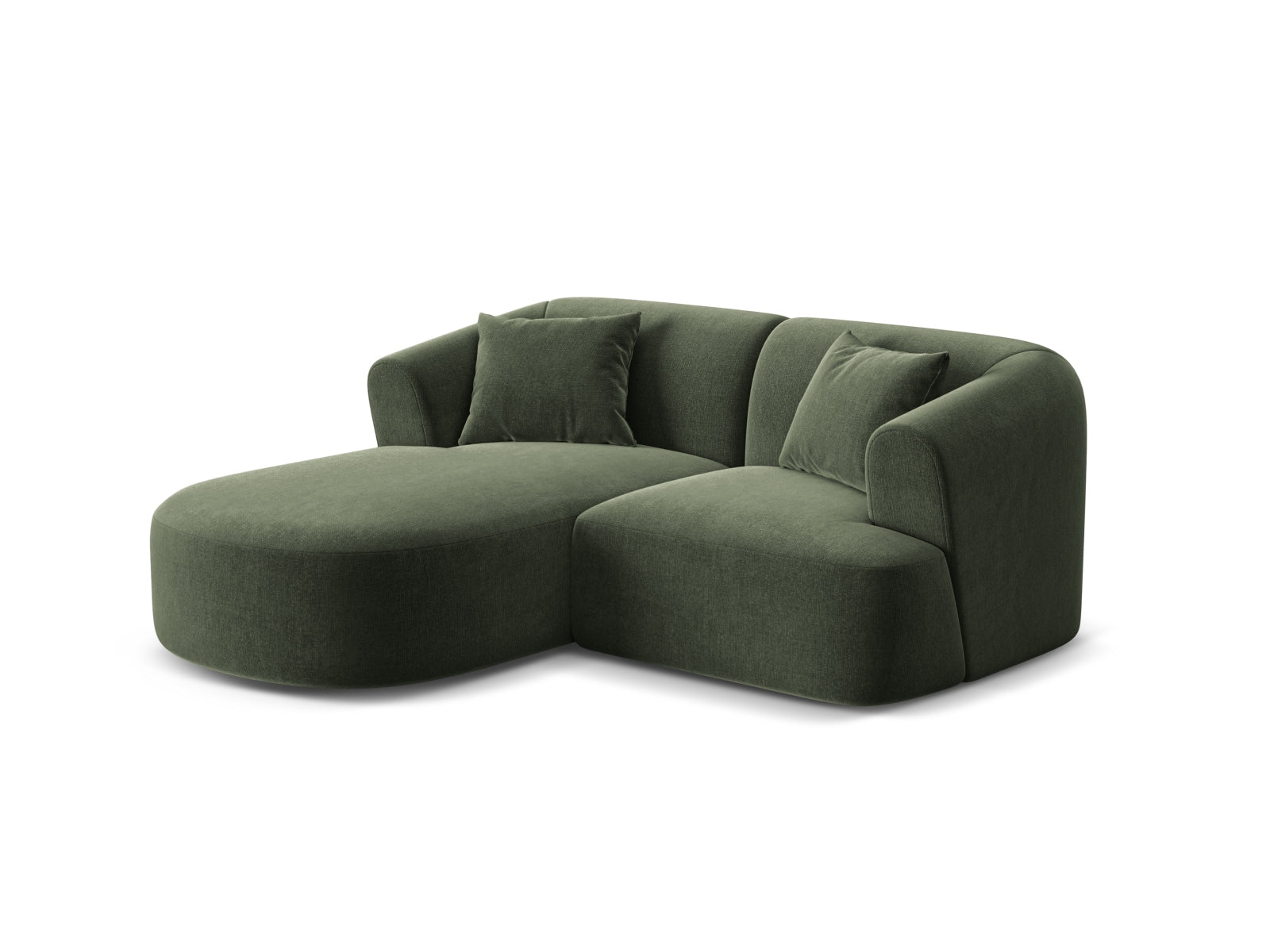 Elegantes 3-Sitzer Ecksofa Campi in stilvollem Green-Vogue, ideal für moderne Wohnräume, präsentiert von Cosmopolitan Design.
