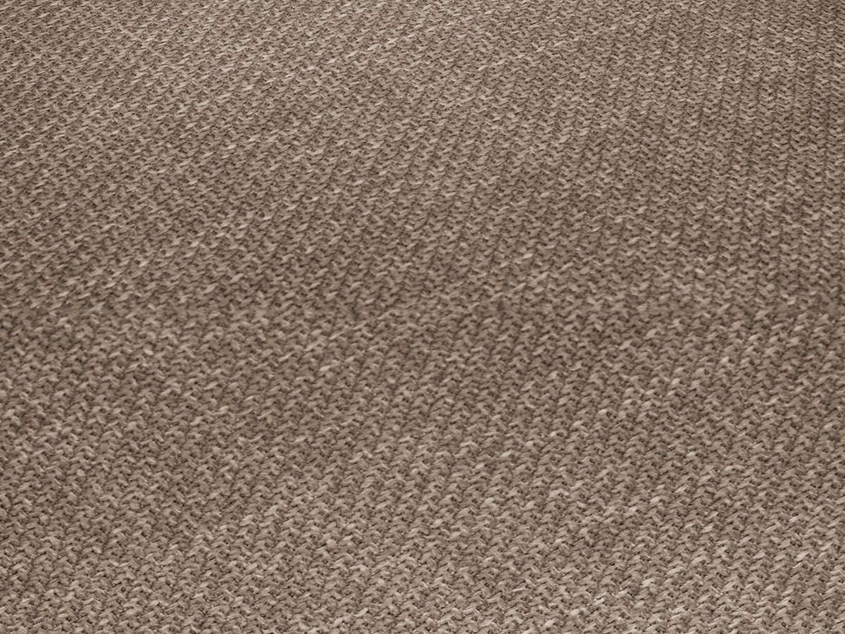 Modulares Ecksofa Siena mit gelbem Ottawa-Stoffbezug, schwarzen Kunststoffbeinen und Récamiere, Ansicht von vorne im Wohnraum.