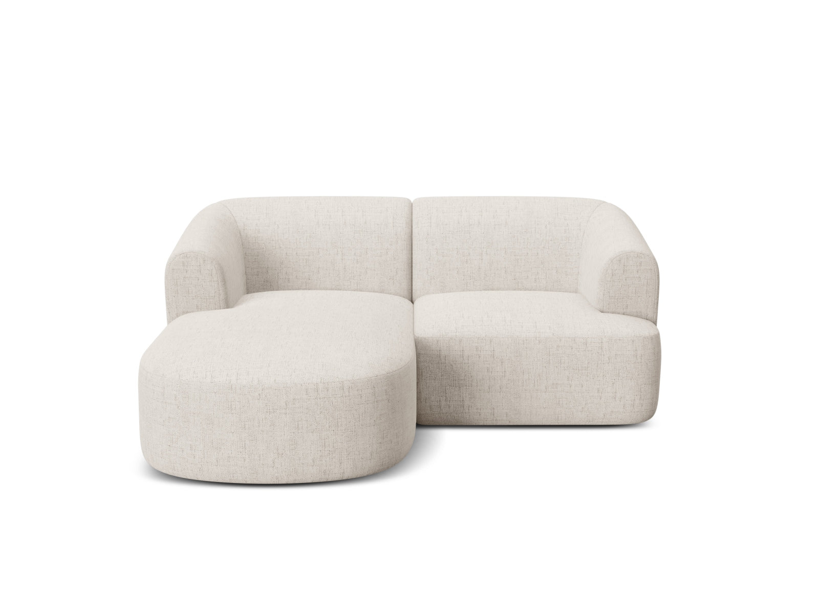 Modulares 3-Sitzer Ecksofa Campi in sanftem Beige, ideal für stilvolle Wohnräume, erhältlich bei Cosmopolitan Design.