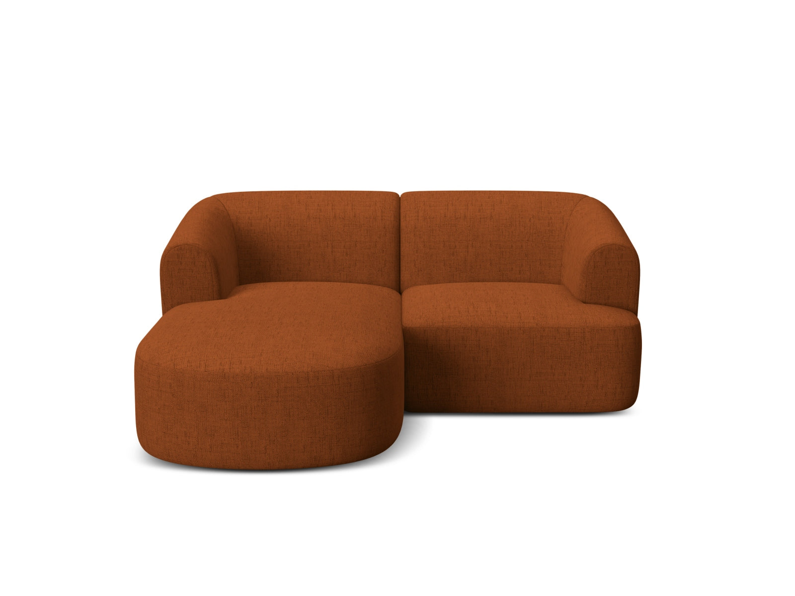 Modulares 3-Sitzer Ecksofa Campi in stilvollem Ziegelrot, ideal für gemütliche Wohnräume und moderne Einrichtungsideen von Cosmopolitan Design.