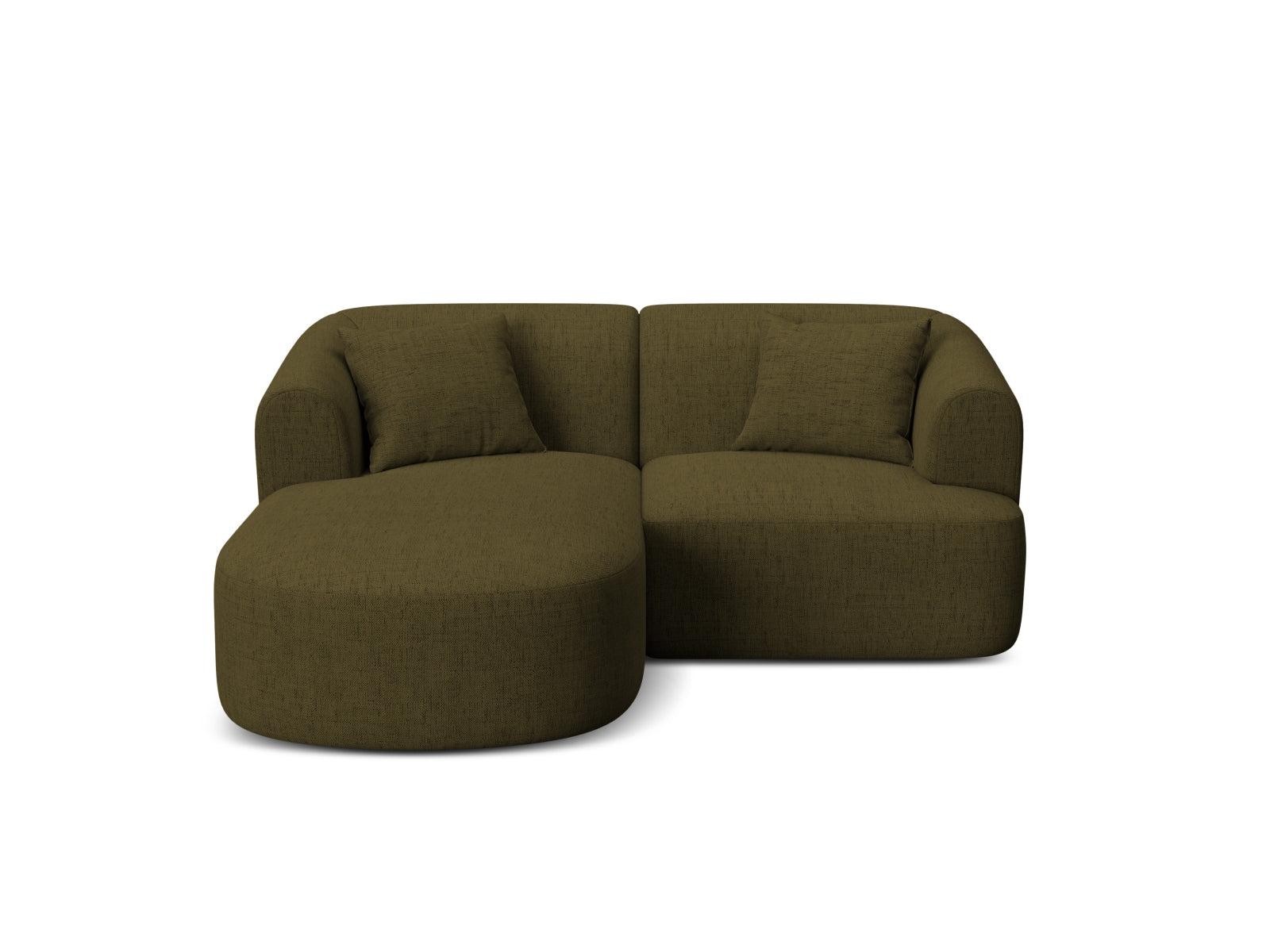 3-Sitzer Ecksofa links modular Campi in Green-Moly präsentiert im Onlineshop von KAQTU Design AG. Ecksofa links ist von Cosmopolitan Design