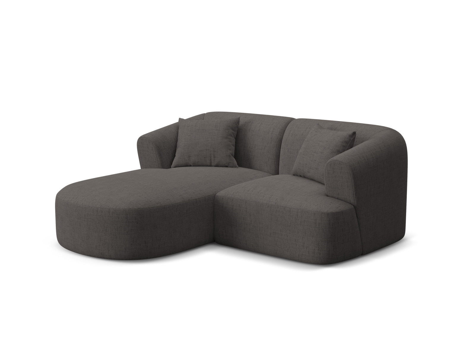 Modulares 3-Sitzer Ecksofa Campi in stilvollem Grau, ideal für moderne Wohnräume, präsentiert von Cosmopolitan Design.