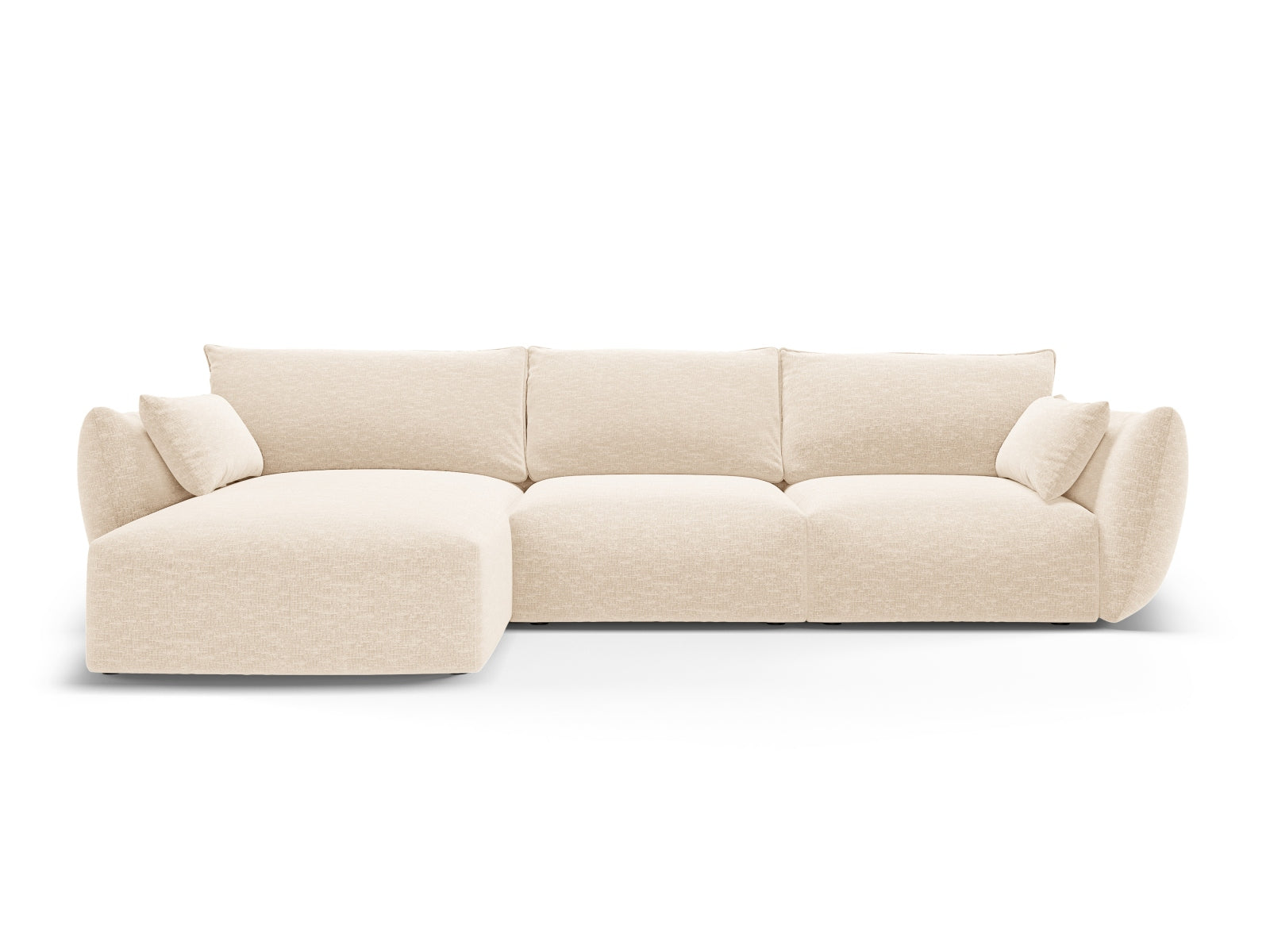 5-Sitzer Ecksofa links Matera in Light Beige-Haga präsentiert im Onlineshop von KAQTU Design AG. Ecksofa links ist von Cosmopolitan Design