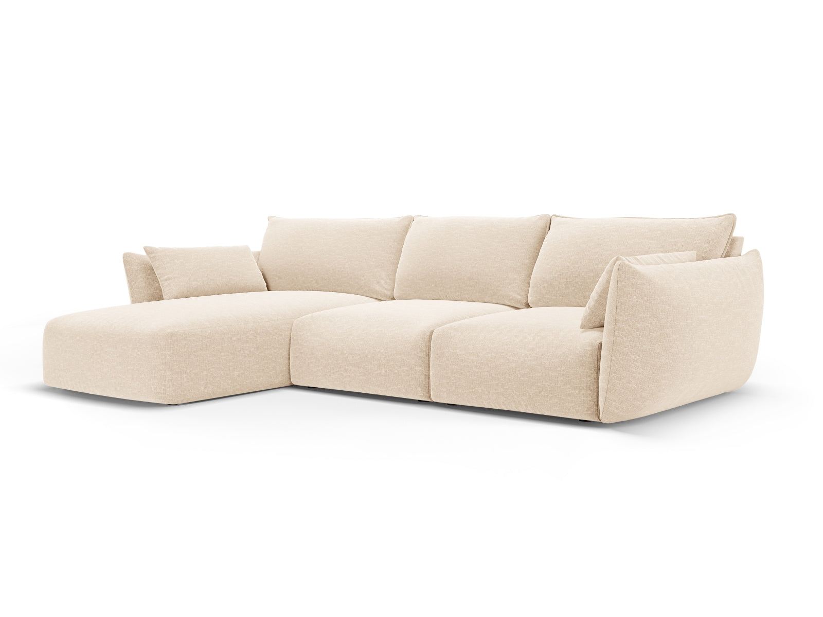5-Sitzer Ecksofa links Matera in Light Beige-Haga präsentiert im Onlineshop von KAQTU Design AG. Ecksofa links ist von Cosmopolitan Design