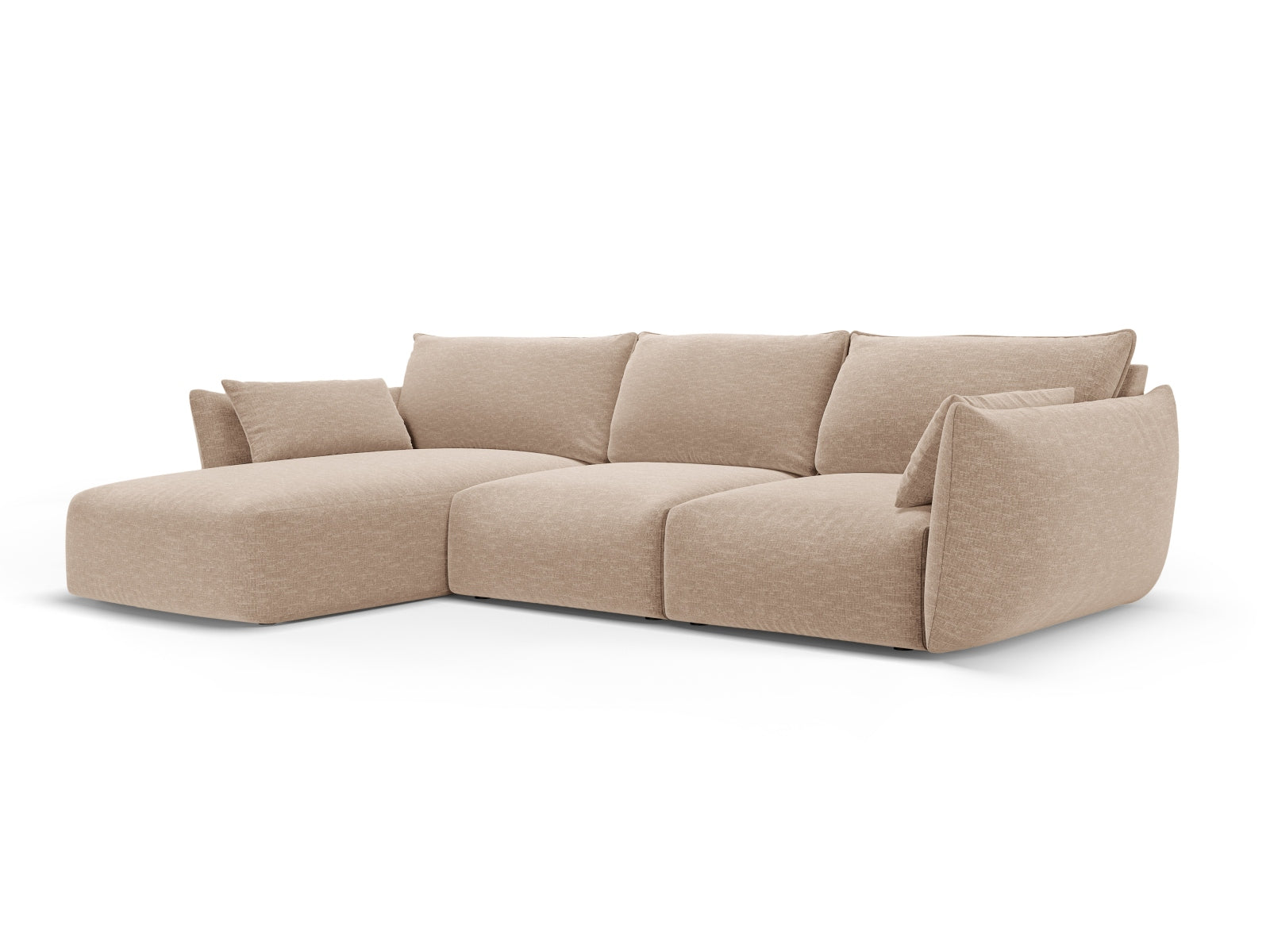 5-Sitzer Ecksofa links Matera in Beige-Haga präsentiert im Onlineshop von KAQTU Design AG. Ecksofa links ist von Cosmopolitan Design