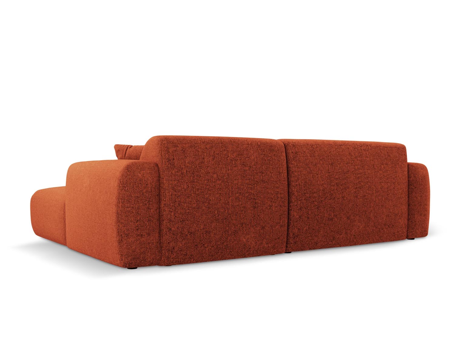 Modernes Nolio Ecksofa links in sanftem Terracotta, 4-Sitzer mit 170 cm, ideal für gemütliche und stilvolle Wohnräume von Cosmopolitan Design.