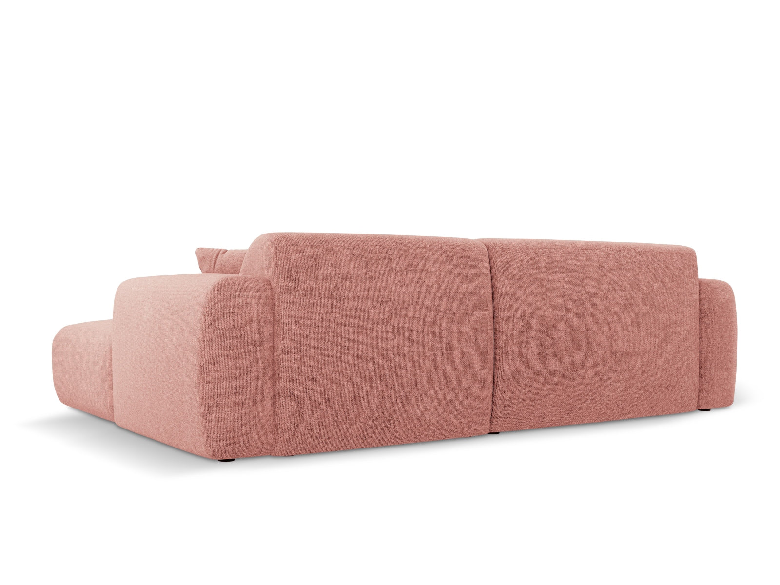 Modernes Nolio Ecksofa links in zartem Rosé, 4-Sitzer mit 170 cm, ideal für gemütliche und stilvolle Wohnräume.