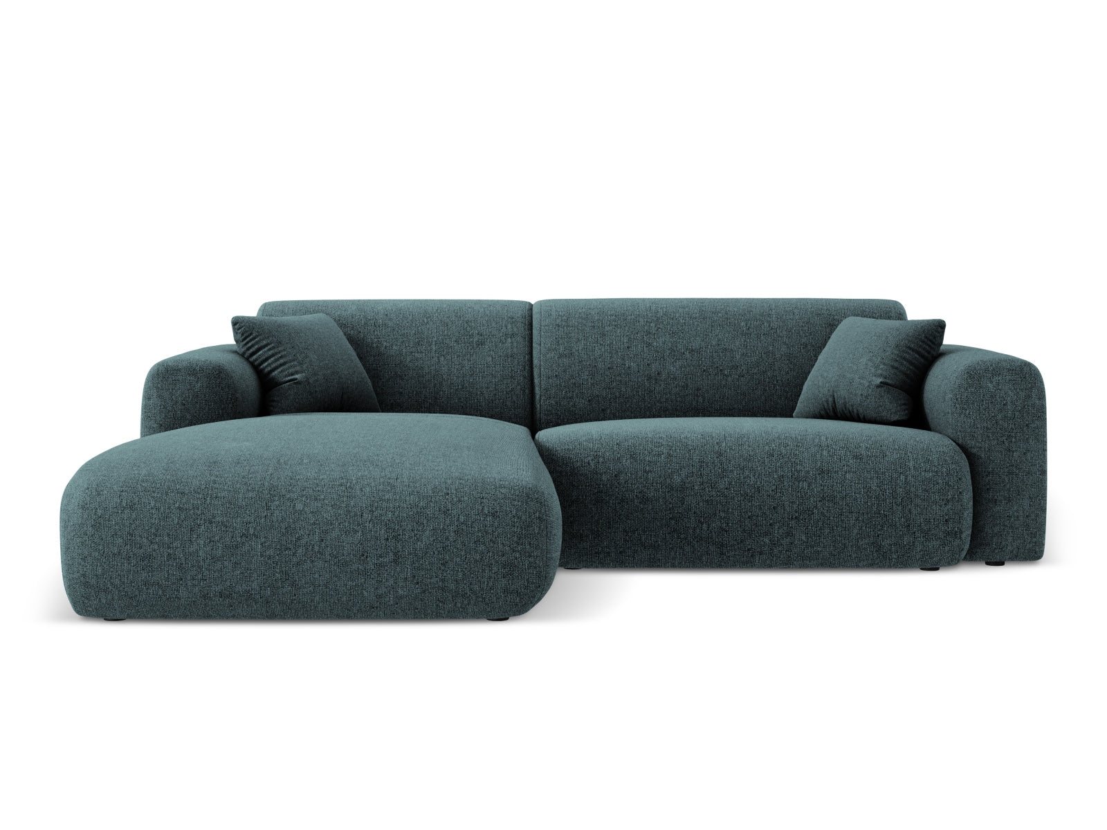 Elegantes Nolio Ecksofa links in Petrol-Haga, 4-Sitzer, 170 cm, perfekt für moderne Wohnräume und entspannte Stunden von Cosmopolitan Design.