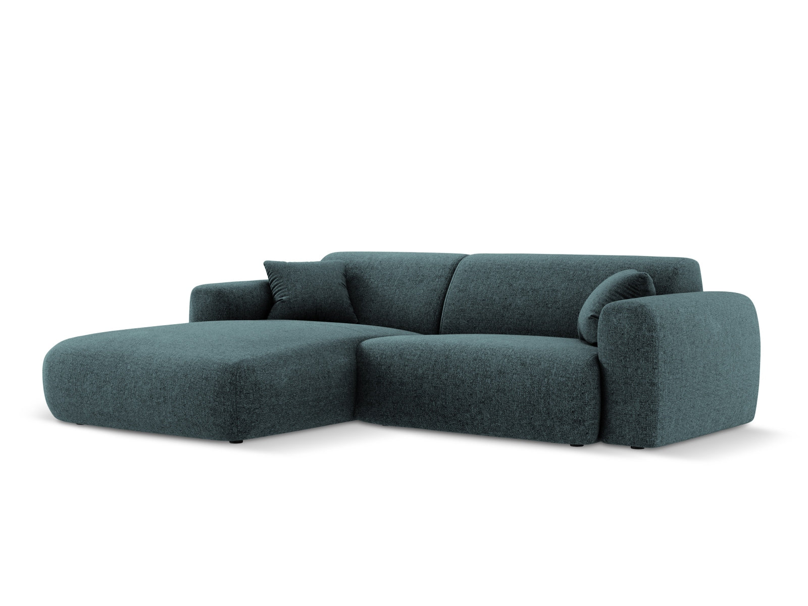 Elegantes Nolio Ecksofa links in Petrol-Haga, 4-Sitzer, 170 cm, perfekt für stilvolle Wohnräume und entspannte Stunden von Cosmopolitan Design.