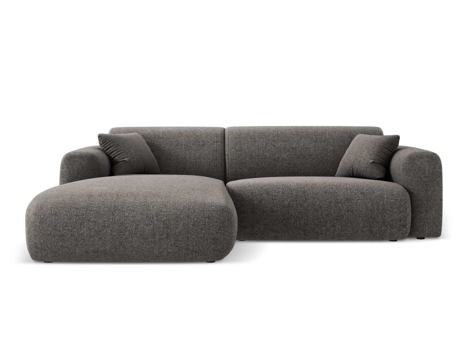 Modernes Nolio Ecksofa links, 4-Sitzer, 170 cm in elegantem Grau, perfekt für stilvolle und komfortable Wohnbereiche von Cosmopolitan Design.