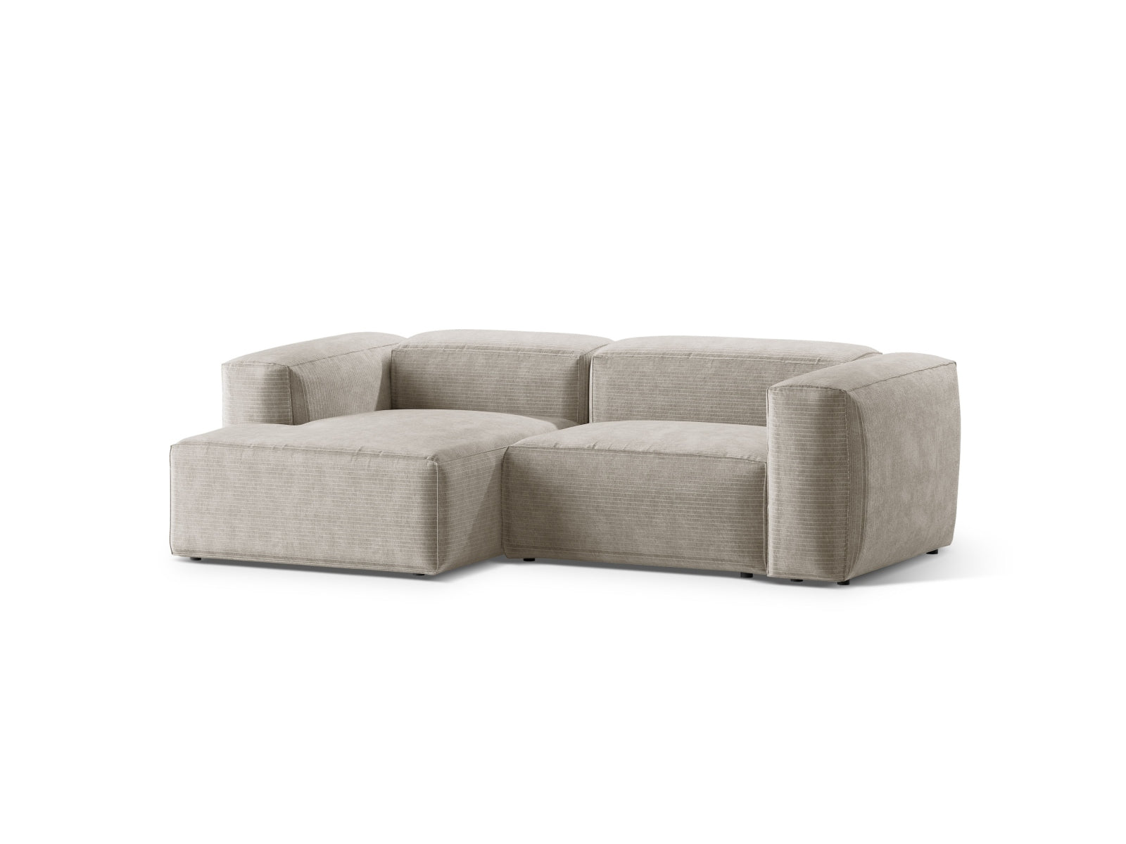 Bergamo Modulares Ecksofa links 2 Sitzer in Ivory-Perla präsentiert im Onlineshop von KAQTU Design AG. Ecksofa links ist von Cosmopolitan Design