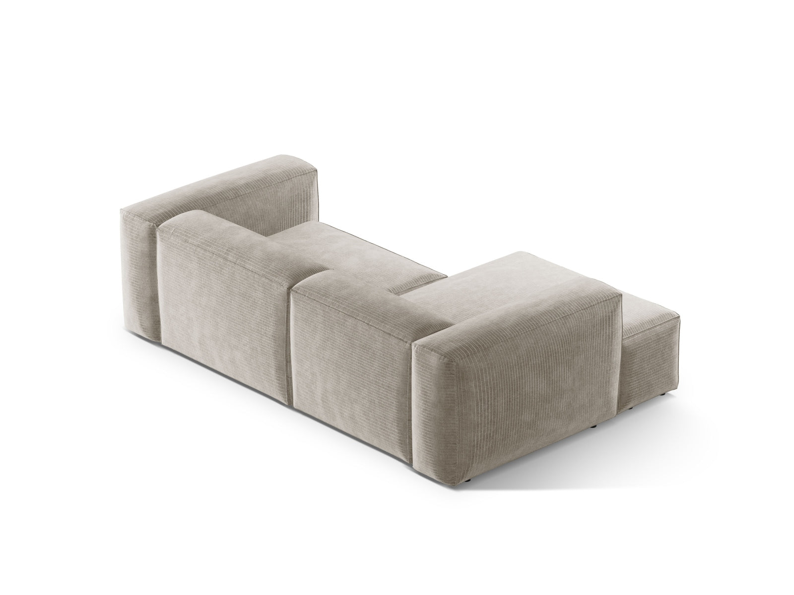 Bergamo Modulares Ecksofa links 2 Sitzer in Ivory-Perla präsentiert im Onlineshop von KAQTU Design AG. Ecksofa links ist von Cosmopolitan Design