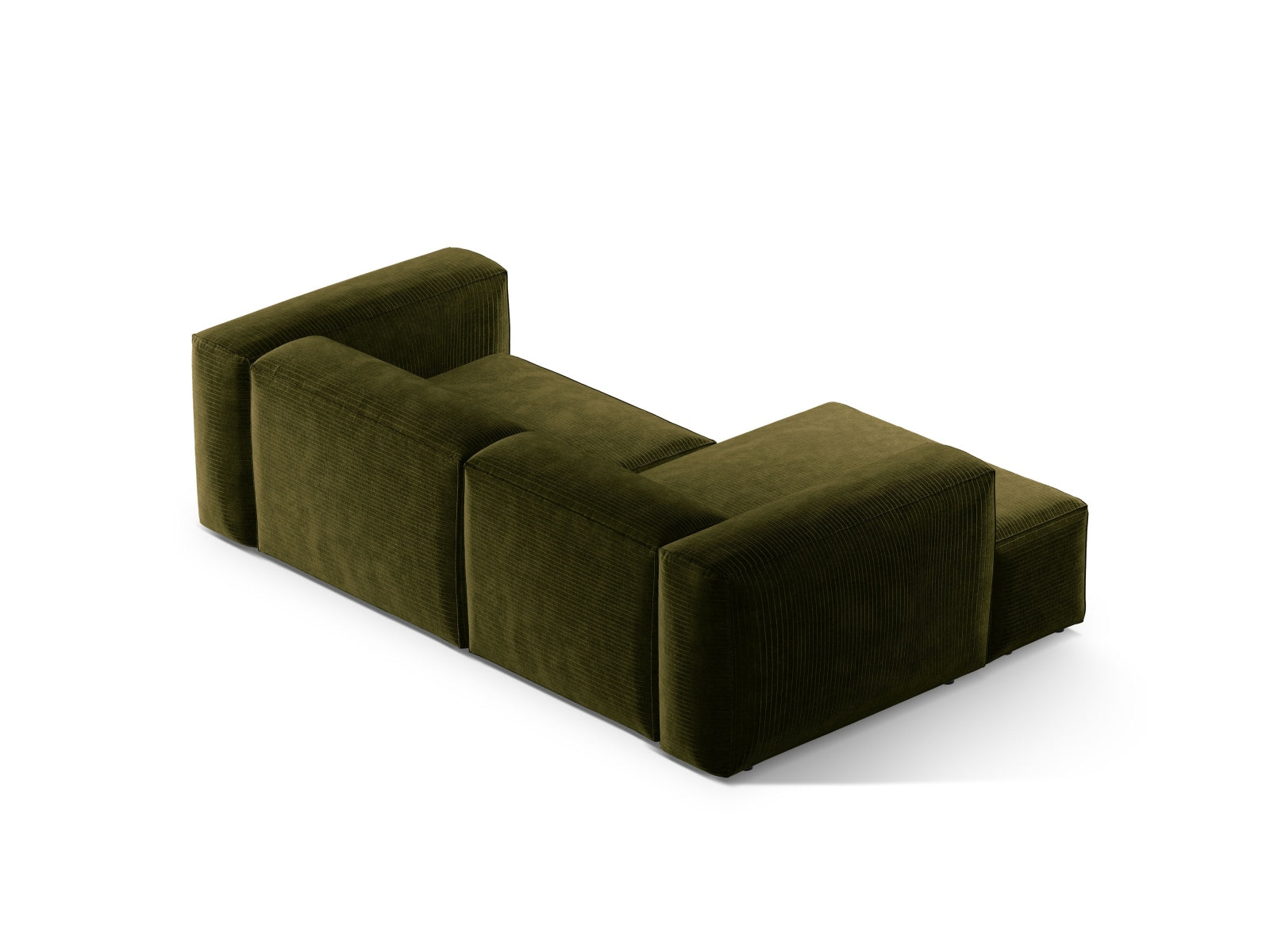 Bergamo Modulares Ecksofa links 2 Sitzer in Green-Perla präsentiert im Onlineshop von KAQTU Design AG. Ecksofa links ist von Cosmopolitan Design