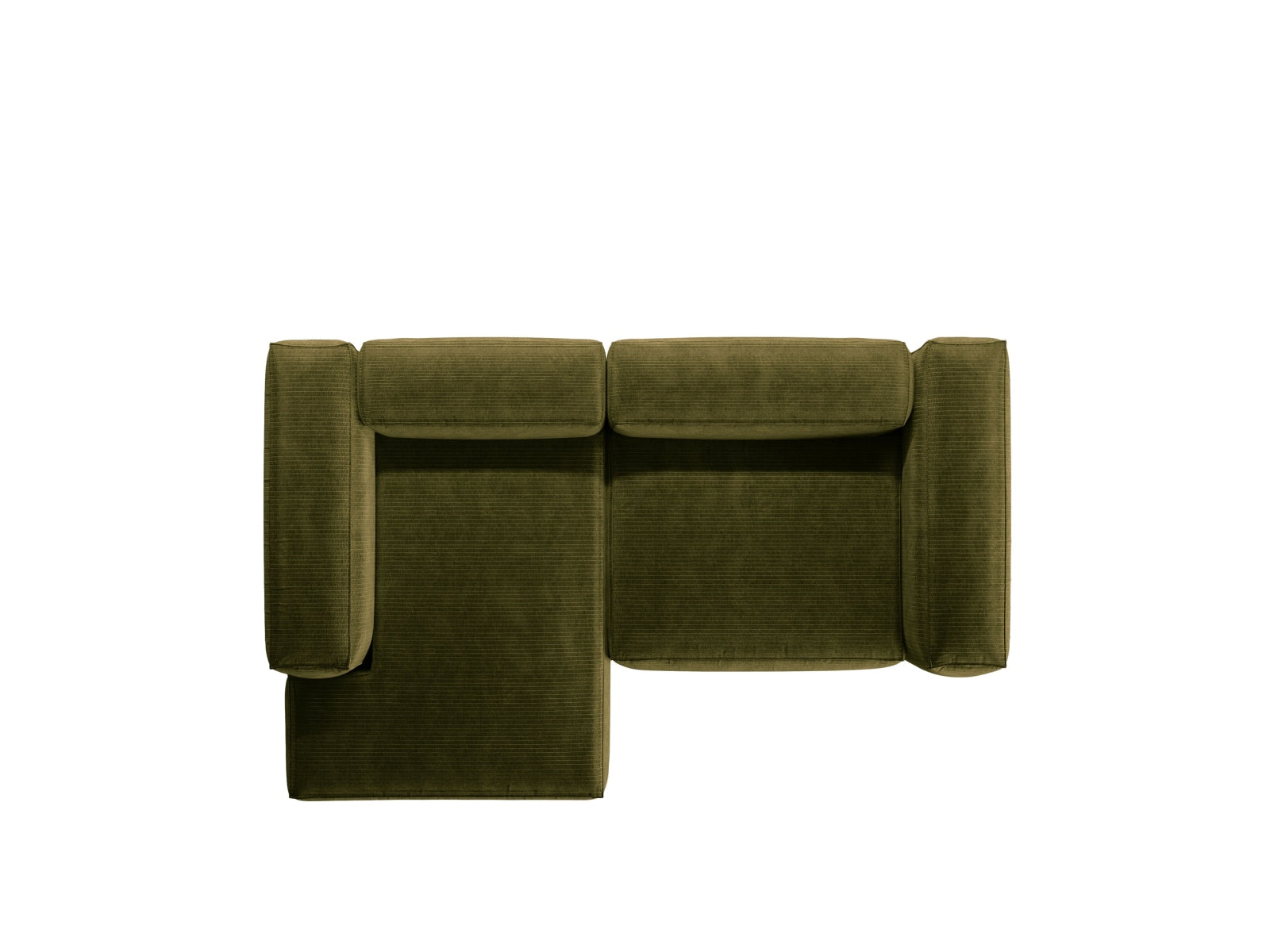Bergamo Modulares Ecksofa links 2 Sitzer in Green-Perla präsentiert im Onlineshop von KAQTU Design AG. Ecksofa links ist von Cosmopolitan Design