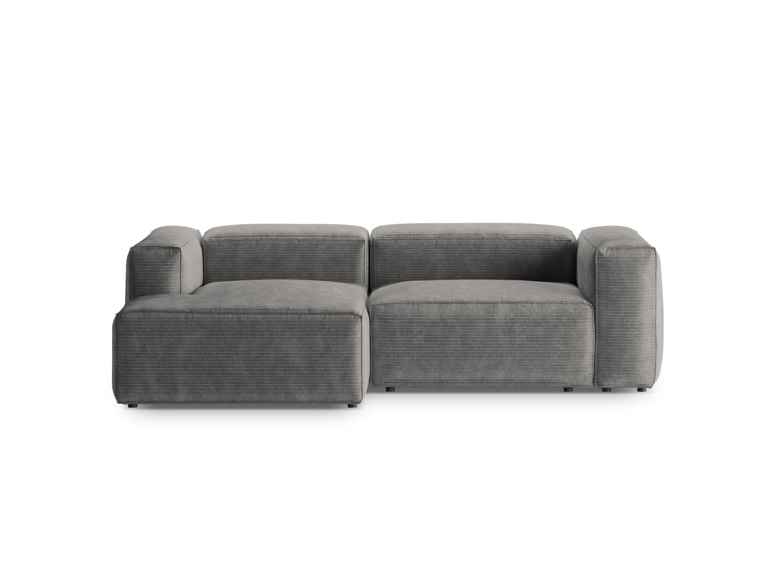 Bergamo Modulares Ecksofa links 2 Sitzer in Light Grey-Perla präsentiert im Onlineshop von KAQTU Design AG. Ecksofa links ist von Cosmopolitan Design