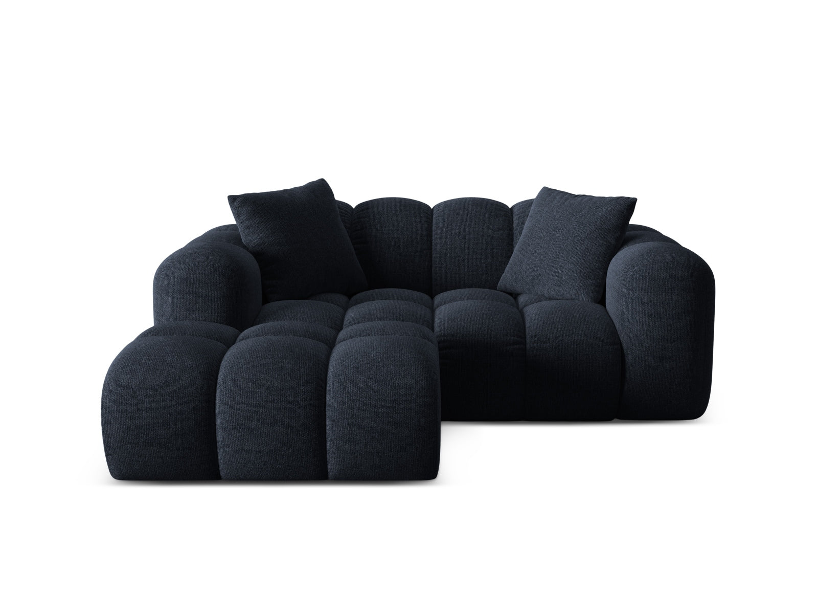2-Sitzer Ecksofa links Treno in Navy Blue-Eden präsentiert im Onlineshop von KAQTU Design AG. Ecksofa links ist von Cosmopolitan Design