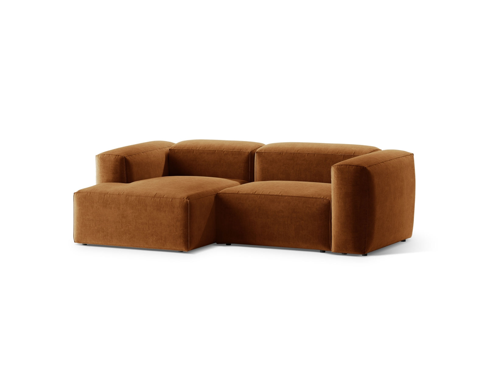 Bergamo Modulares Ecksofa links 2 Sitzer in Brick-Liberty präsentiert im Onlineshop von KAQTU Design AG. Ecksofa links ist von Cosmopolitan Design