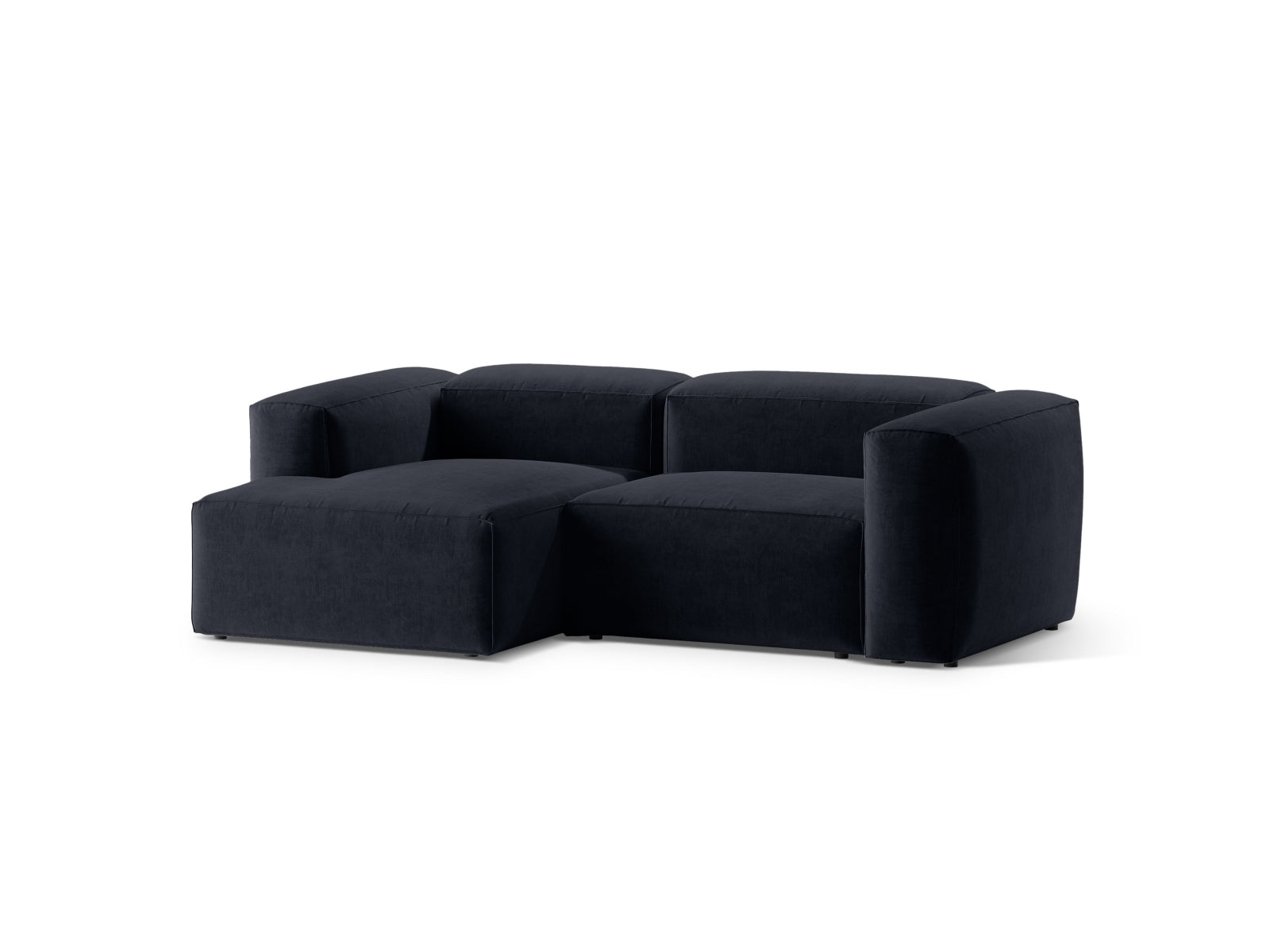 Bergamo Modulares Ecksofa links 2 Sitzer in Navy Blue-Liberty präsentiert im Onlineshop von KAQTU Design AG. Ecksofa links ist von Cosmopolitan Design