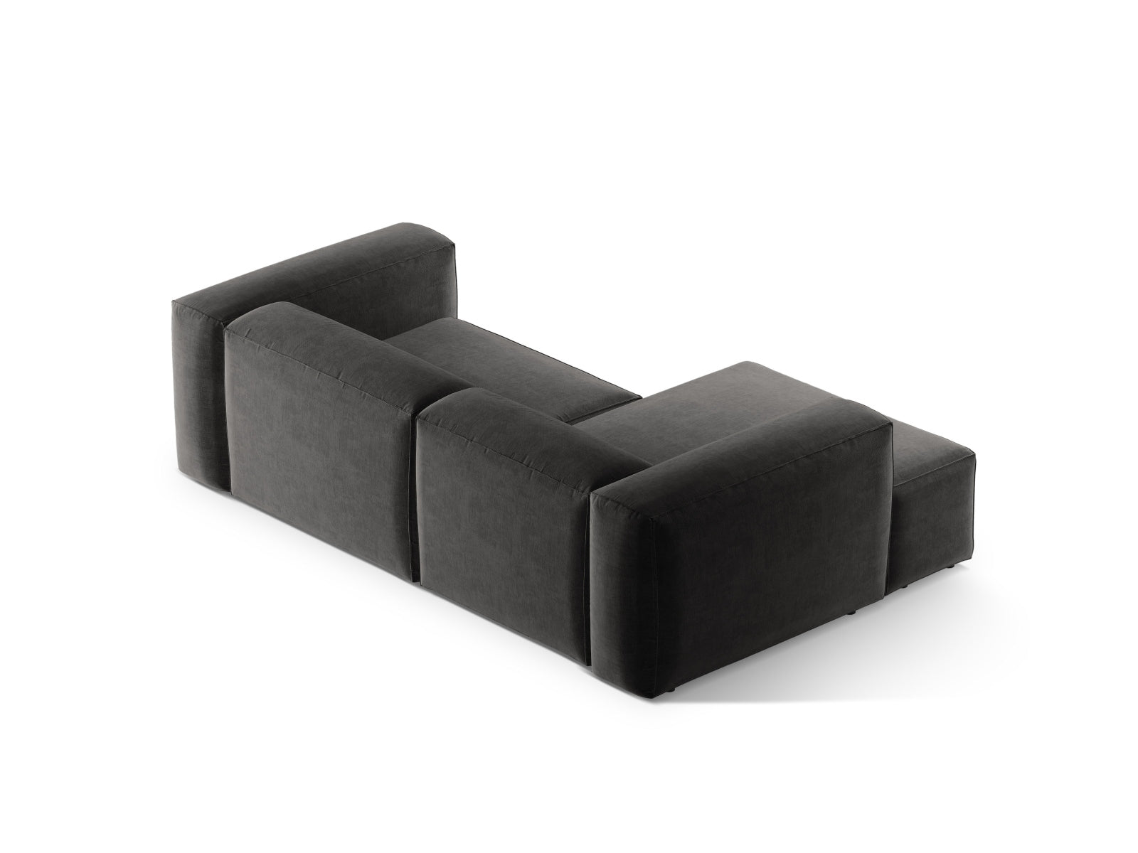 Bergamo Modulares Ecksofa links 2 Sitzer in Graphite-Liberty präsentiert im Onlineshop von KAQTU Design AG. Ecksofa links ist von Cosmopolitan Design