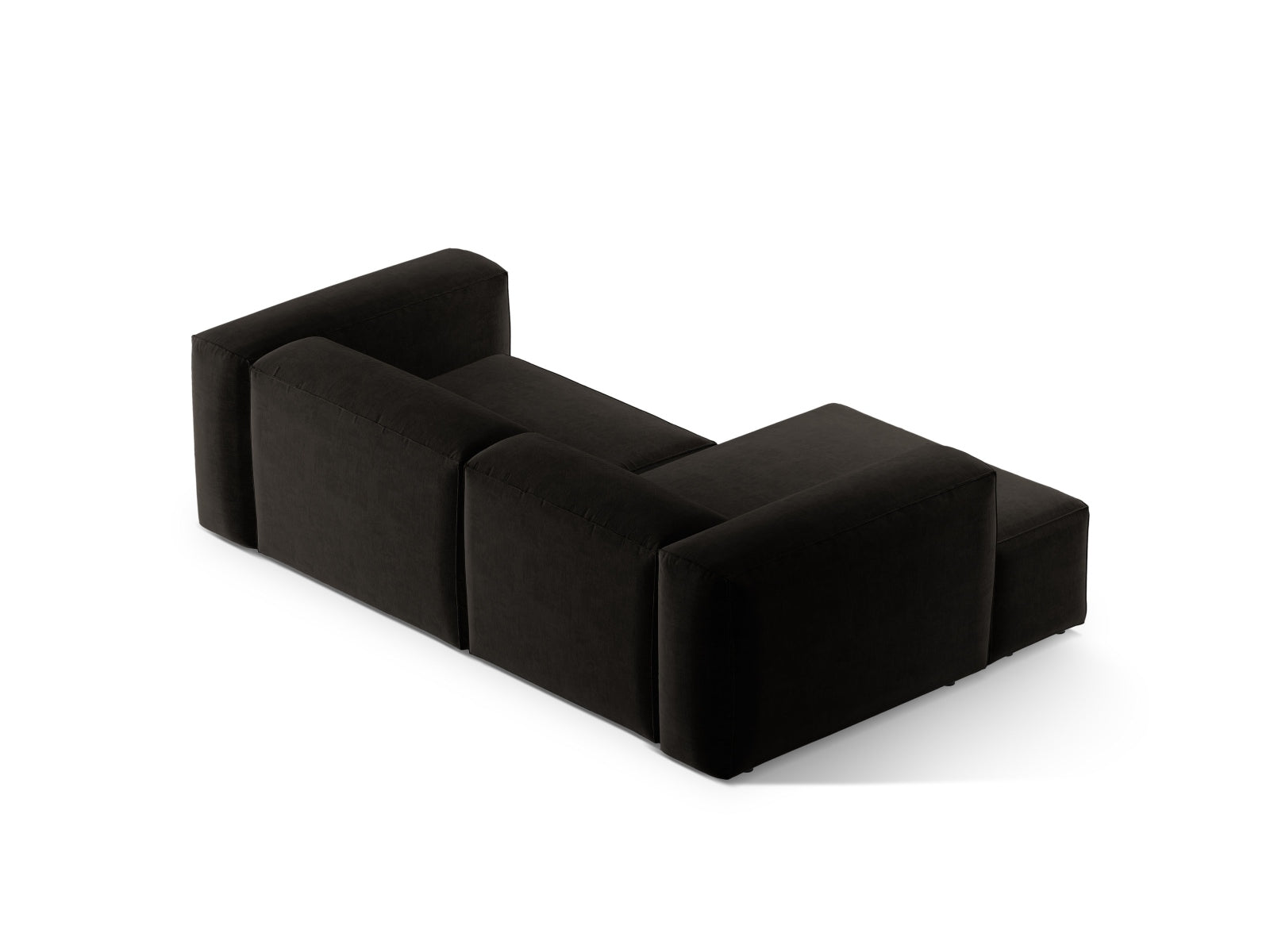 Bergamo Modulares Ecksofa links 2 Sitzer in Black-Liberty präsentiert im Onlineshop von KAQTU Design AG. Ecksofa links ist von Cosmopolitan Design