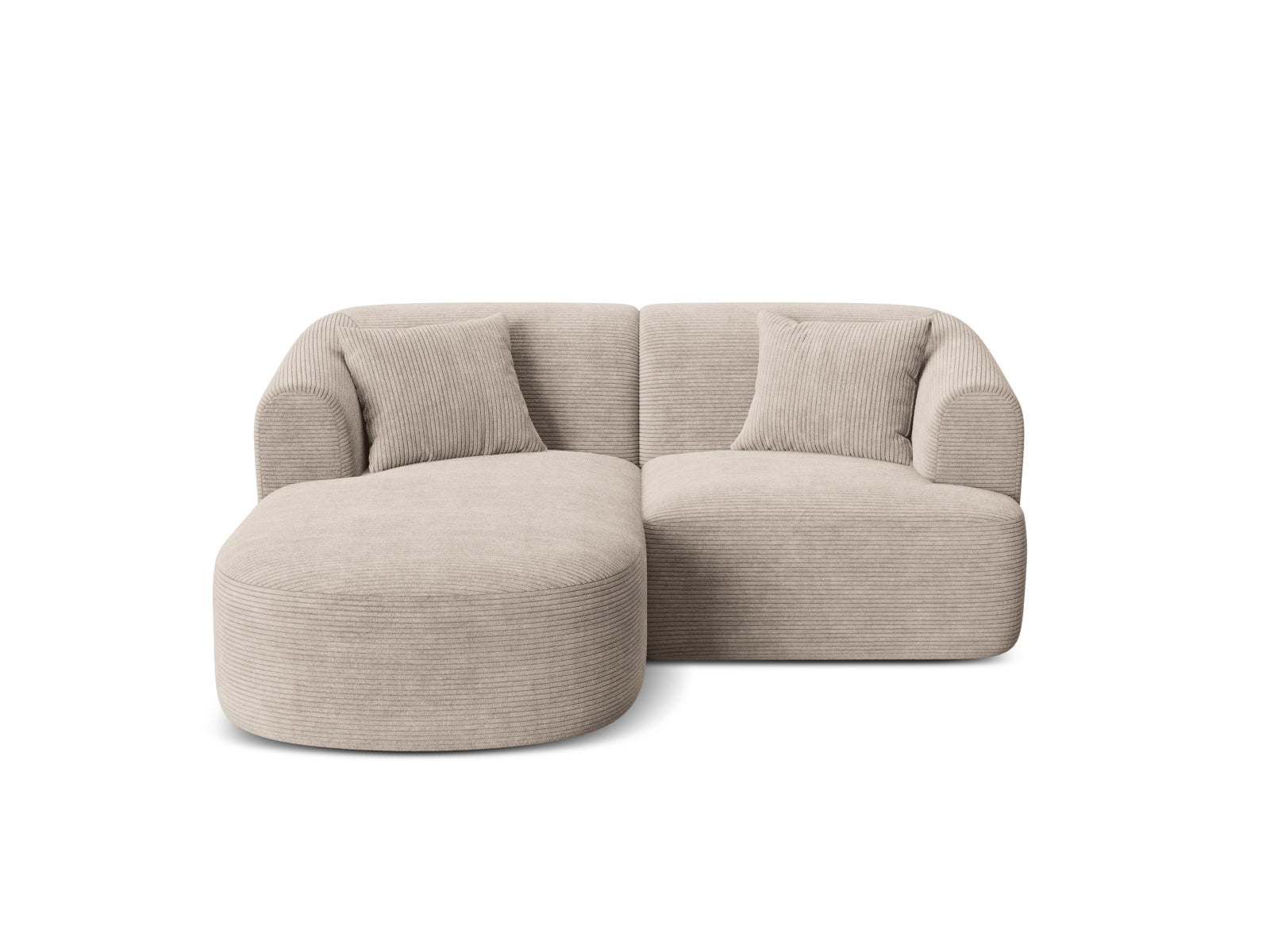 3-Sitzer Ecksofa links modular Campi in Cappuccino-Lincoln D präsentiert im Onlineshop von KAQTU Design AG. Ecksofa links ist von Cosmopolitan Design