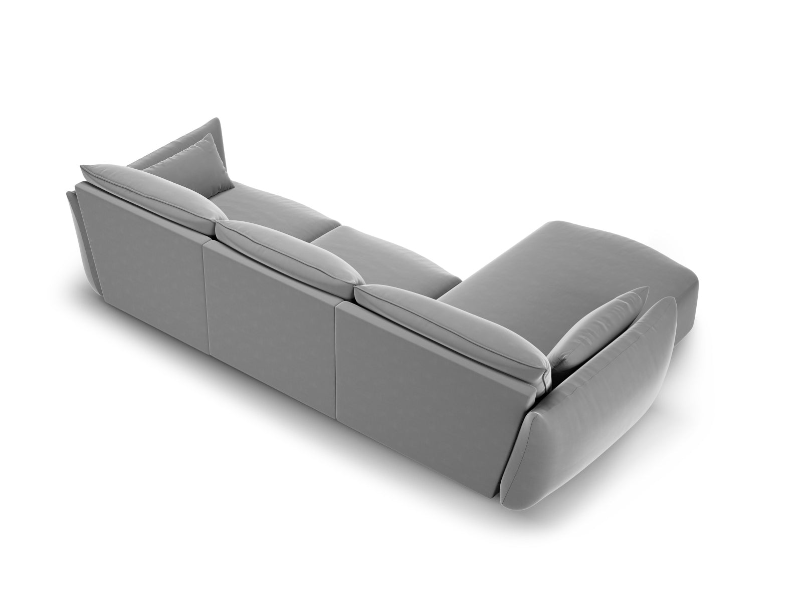 5-Sitzer Ecksofa links Matera in Grey-Salvador präsentiert im Onlineshop von KAQTU Design AG. Ecksofa links ist von Cosmopolitan Design