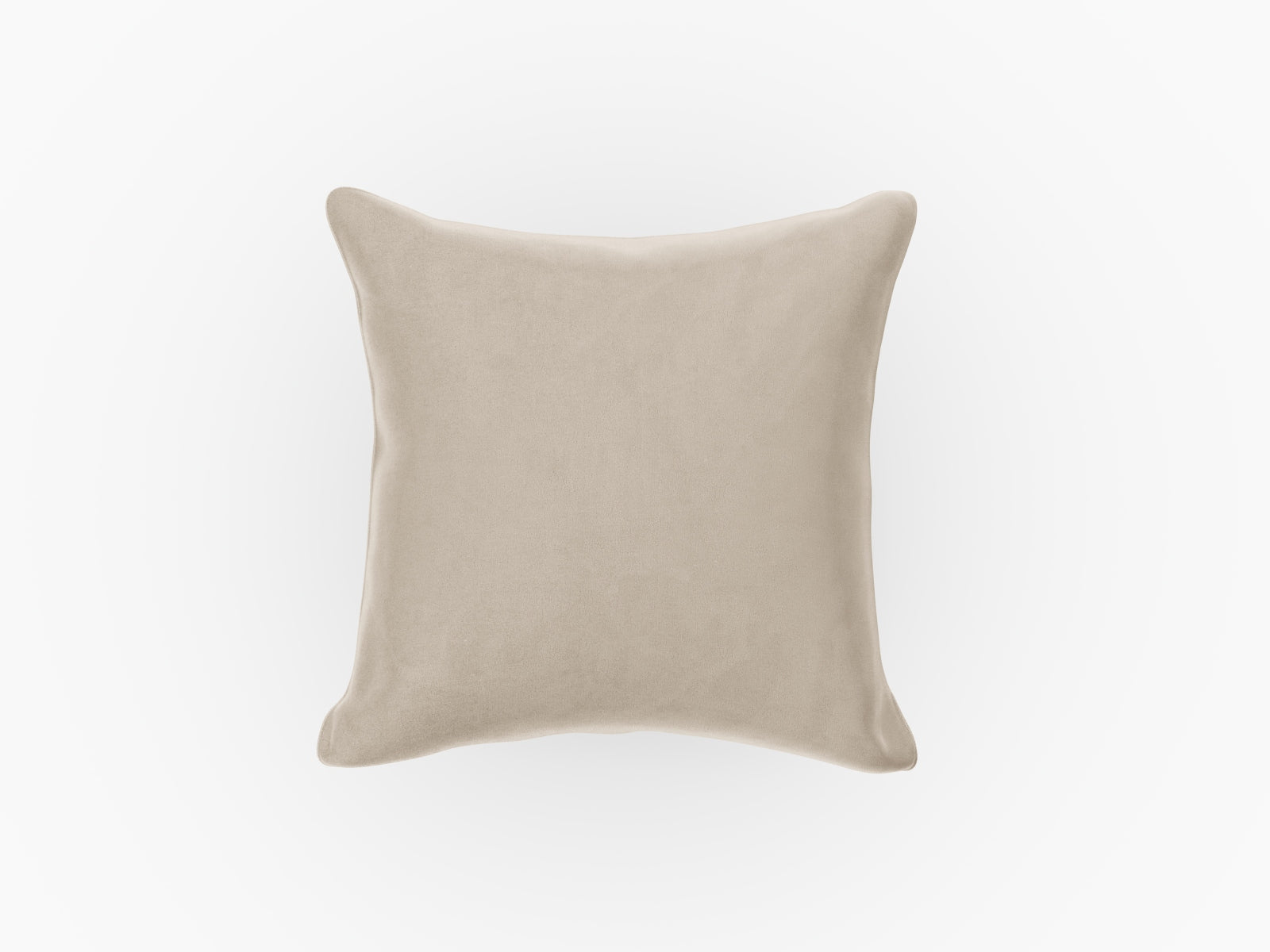 Rome Velour Pillow in Beige präsentiert im Onlineshop von KAQTU Design AG. Deko Kissen ist von Cosmopolitan Design